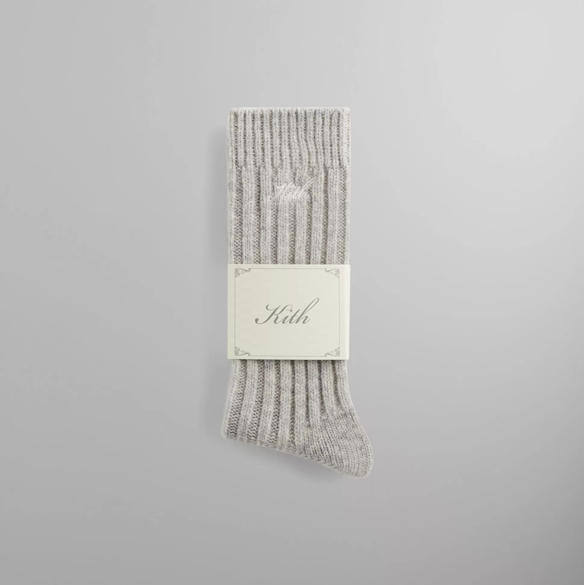 Clearance Kith Wool Socks Light Heather Grey