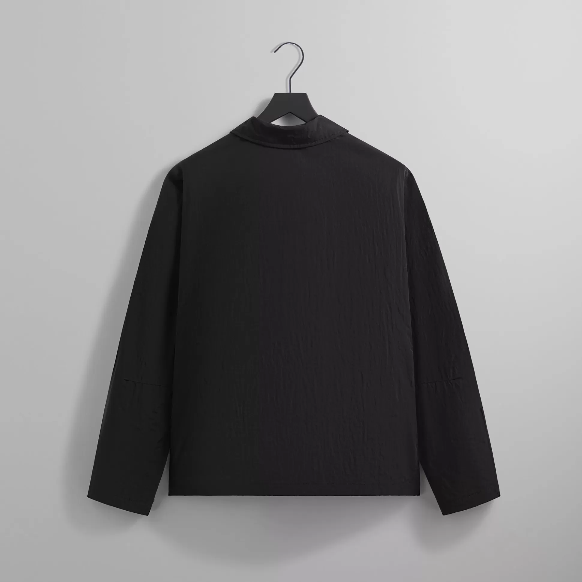 Shop Kith Wrinkle Nylon Jonas Coaches Jacket Black