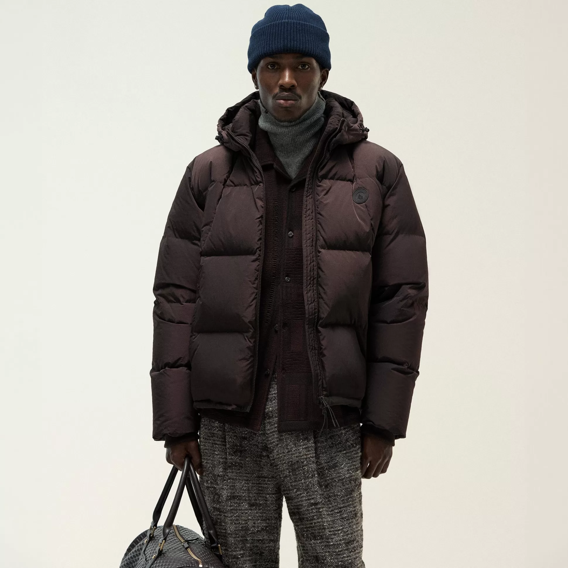 Cheap Kith Wrinkle Nylon Midi Puffer Incognito