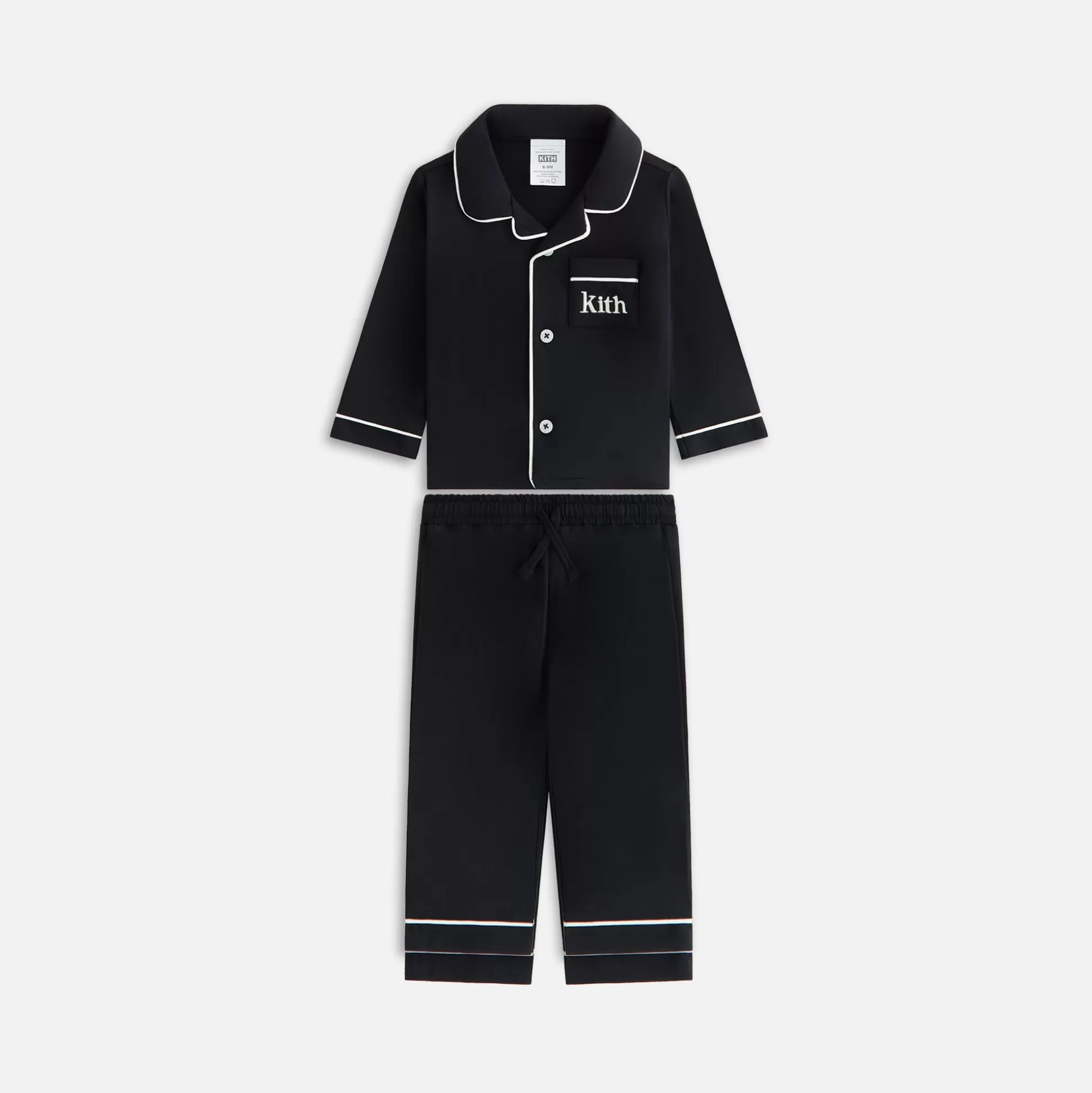 Store Kith Baby Kithmas Baby Pajama Set Black