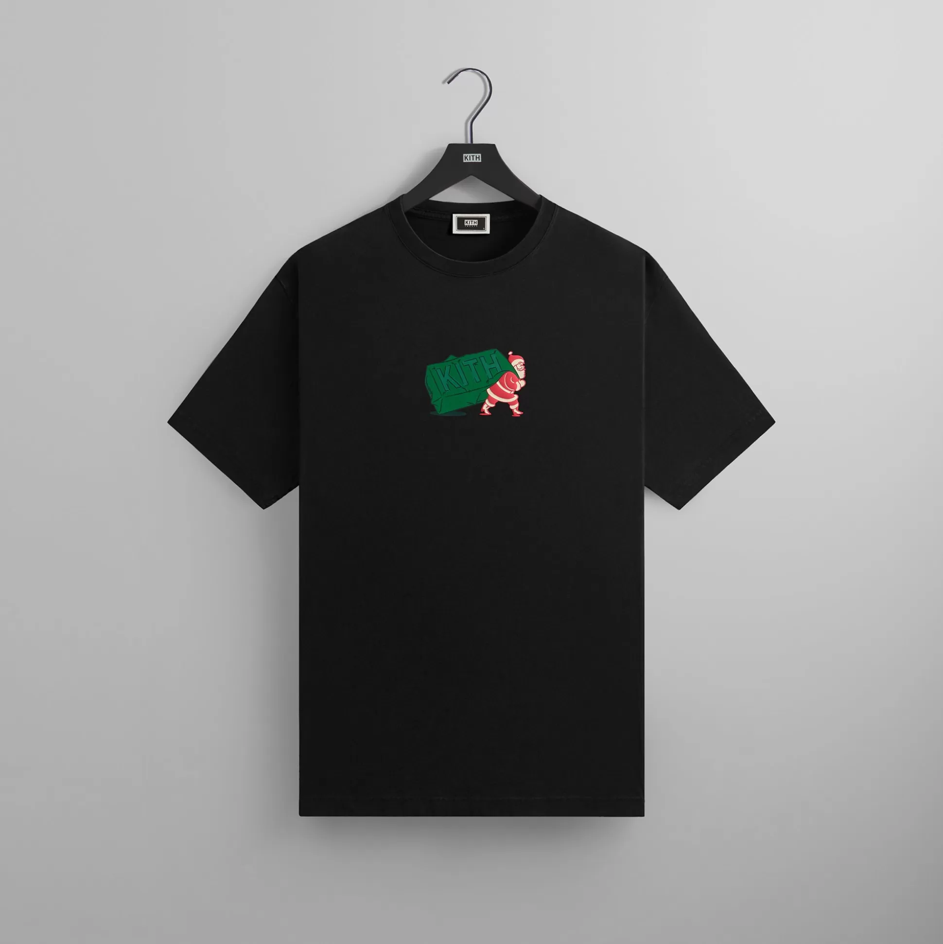 Discount Kith mas Comic Santa Tee Black