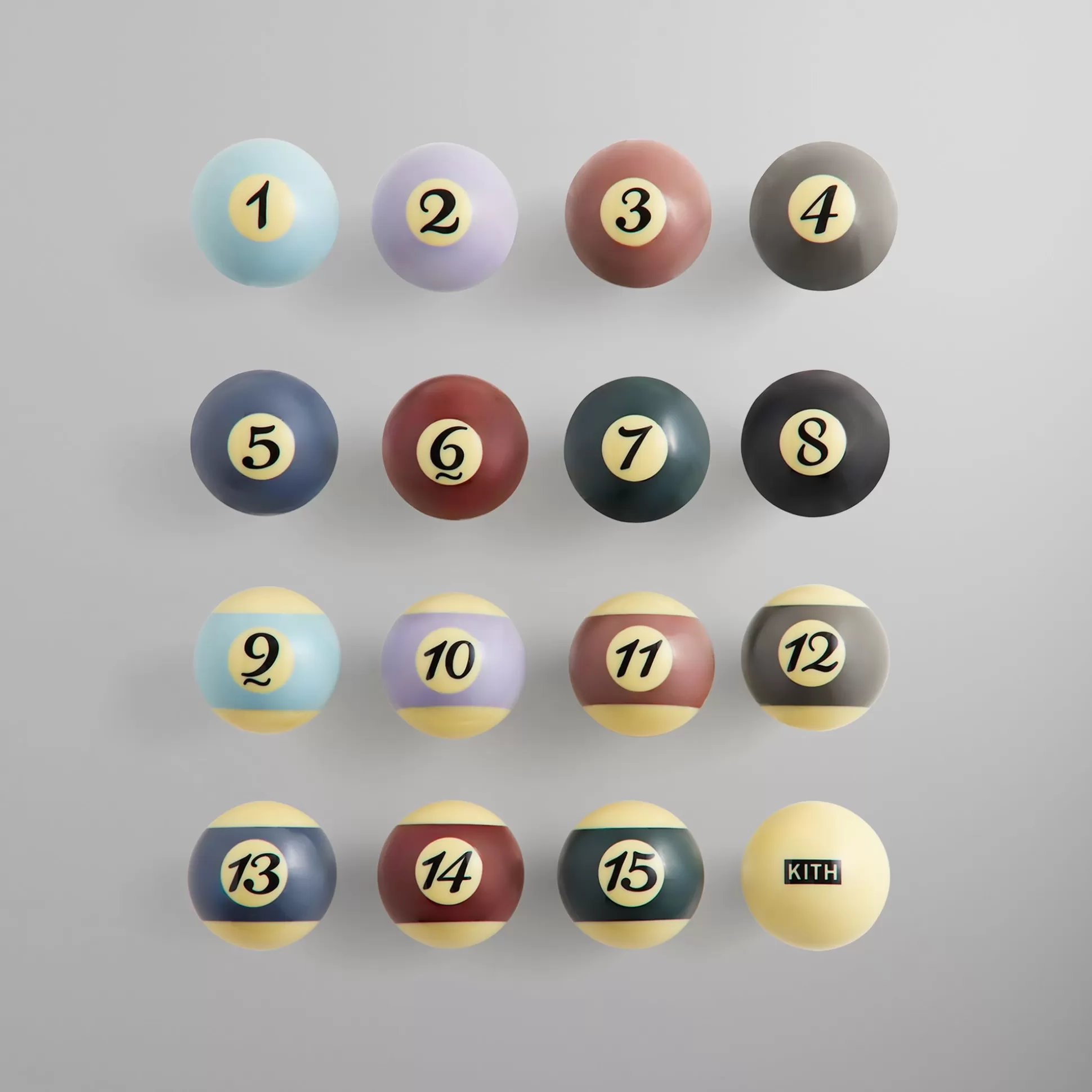 Fashion Kith mas Palette Billiards Ball Set Multi