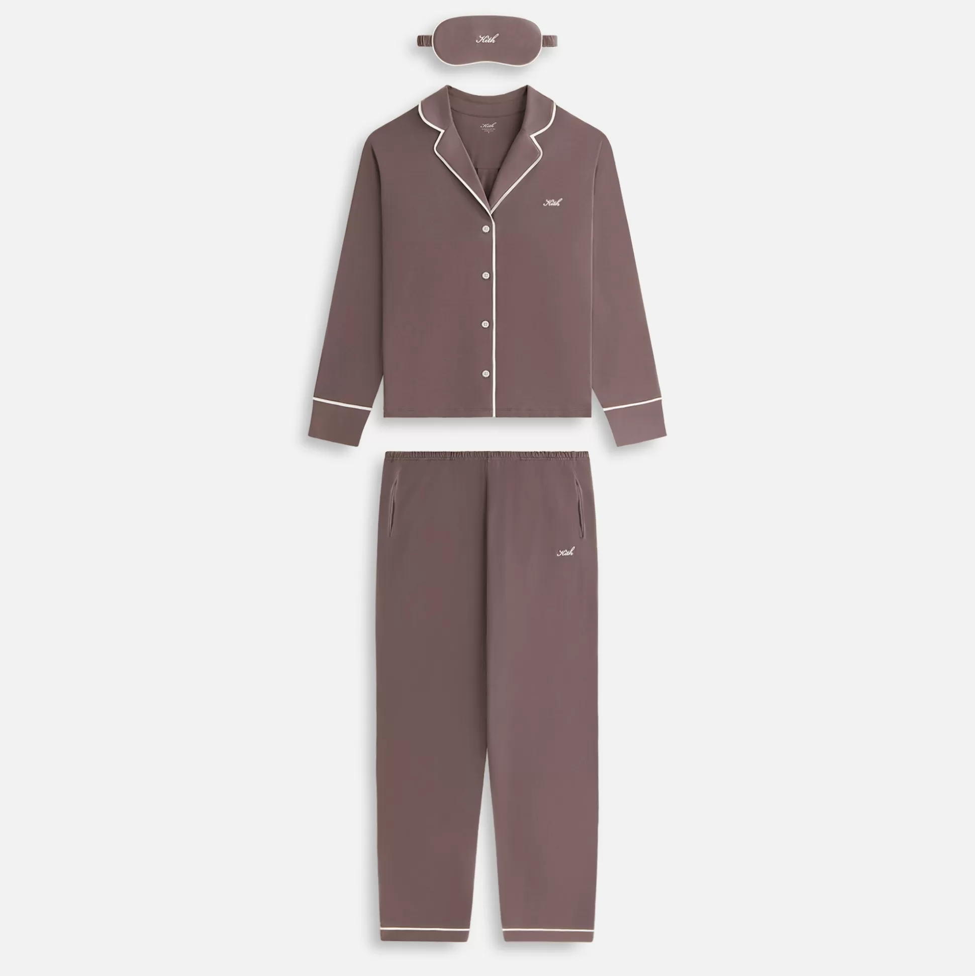 Sale Kith Women Kithmas Women Pajama Set Aubergine