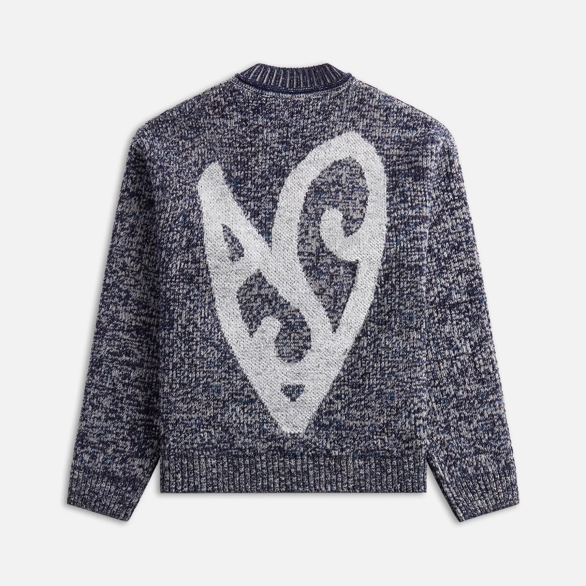 Discount Acne Studios kwisted as heart logo sweater Blackbird Blue