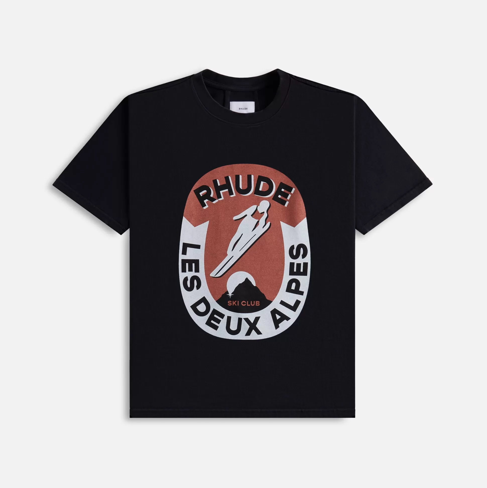 Discount Rhude les deux alpes tee Vintage Black