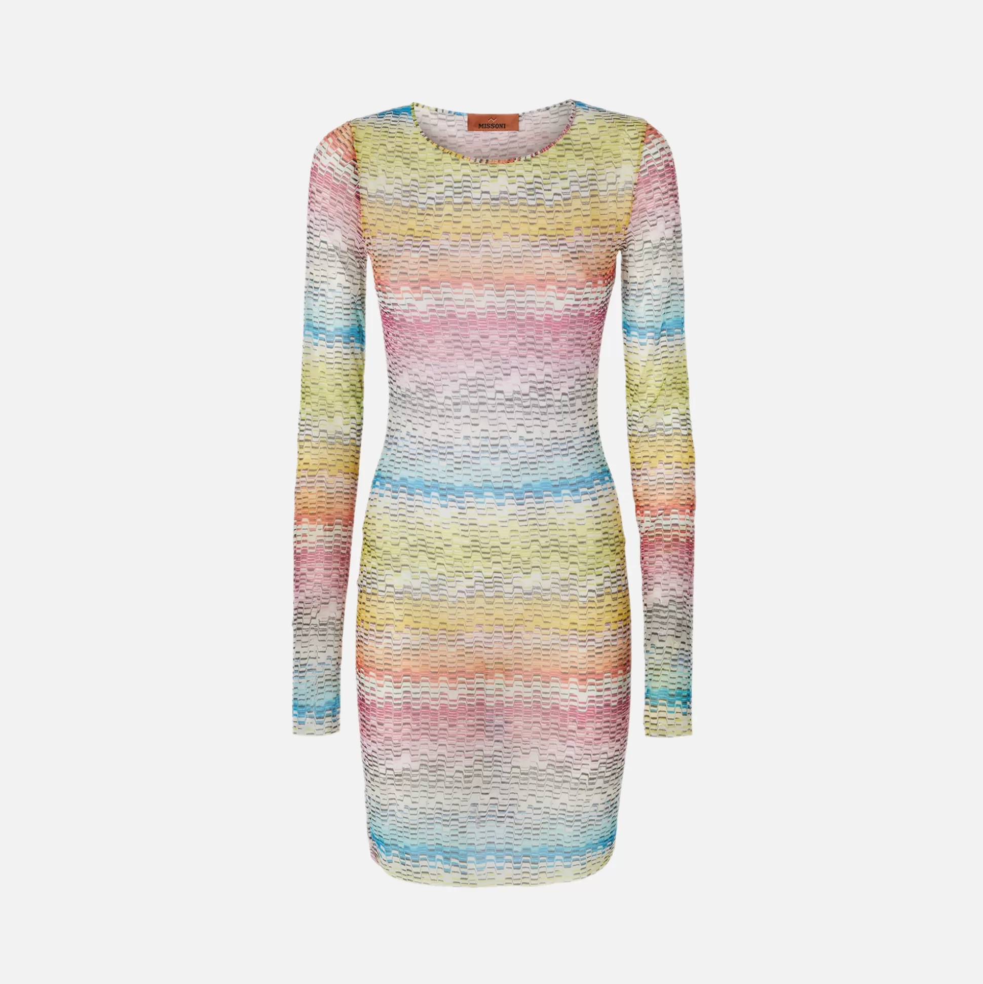 Shop Missoni long sleeve t shirt dress Multi Microwave