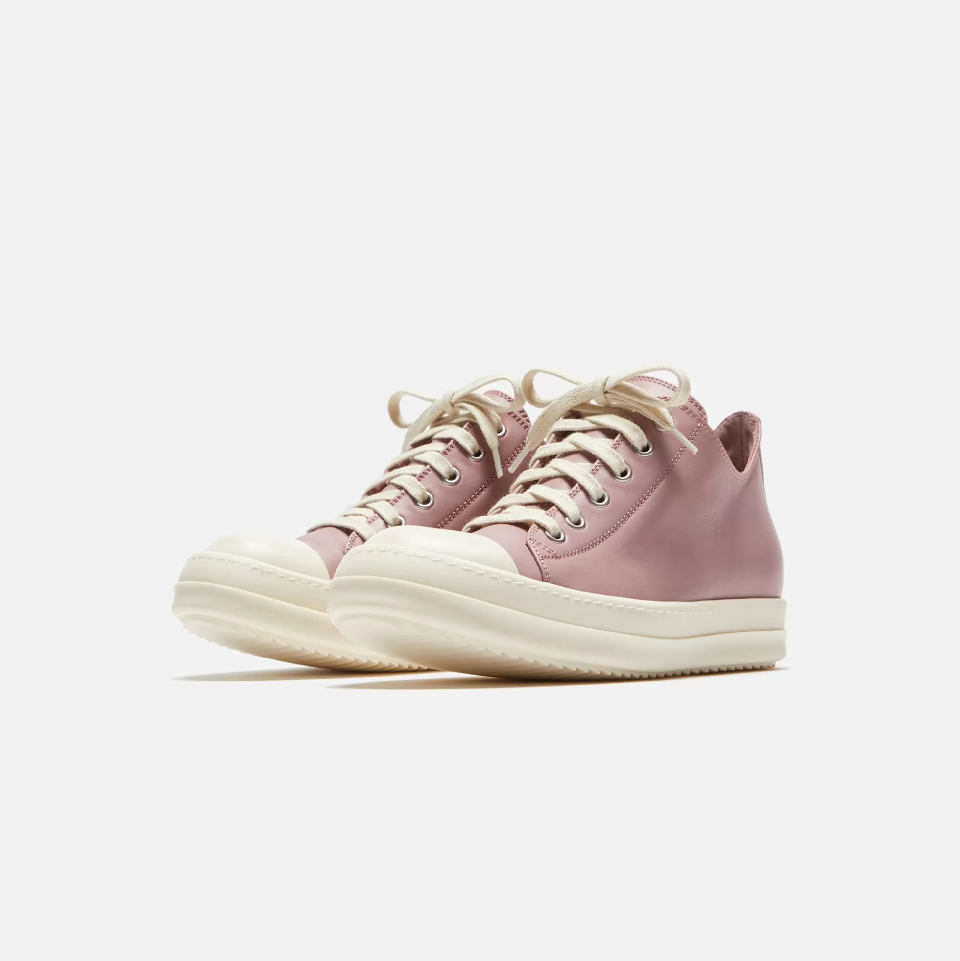 Best Rick Owens low top sneakers – pink / milk