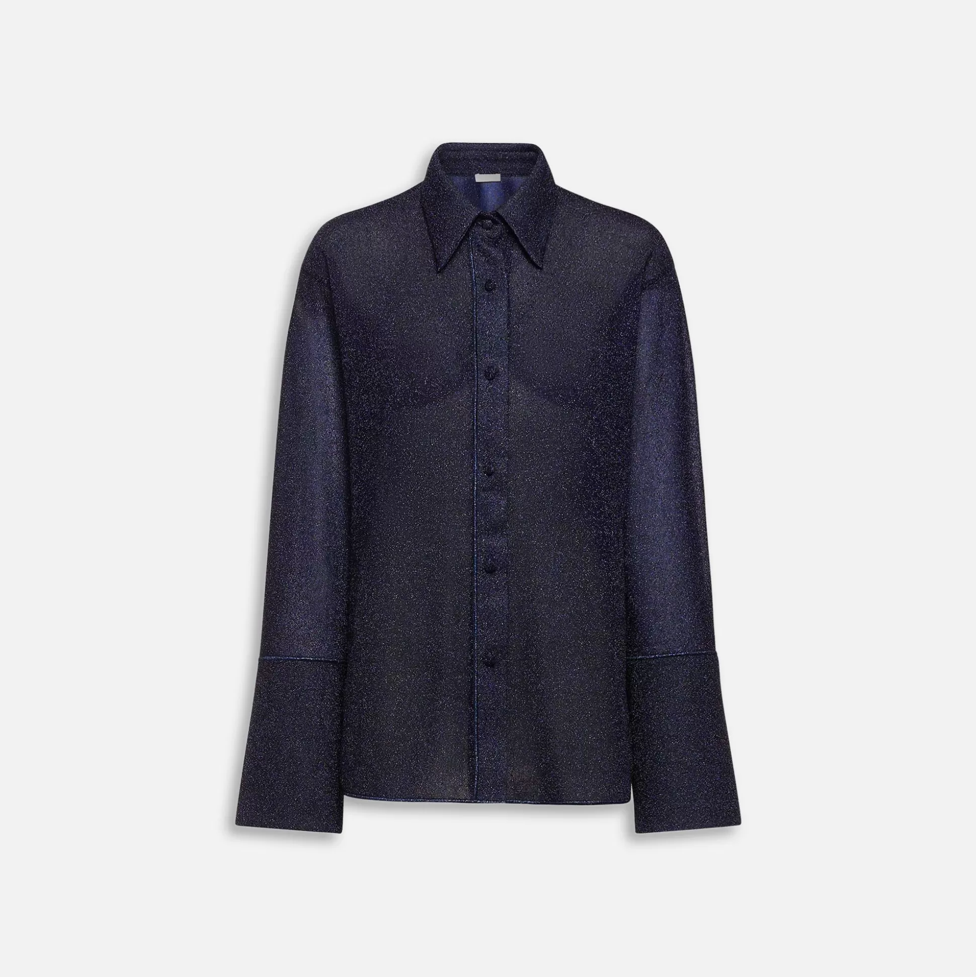 Outlet Oseree lumiere lurex long shirt Night Blue