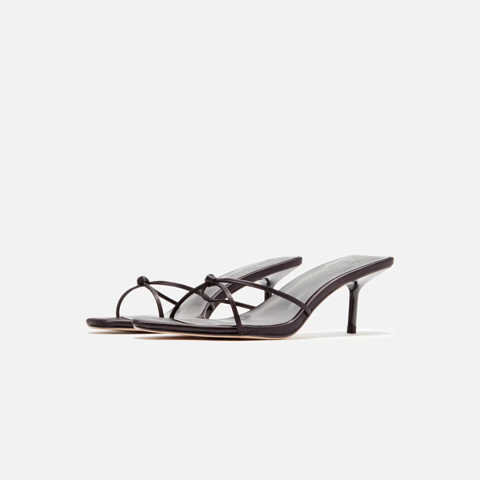 Cheap Femme LA maeve slipper Satin Black