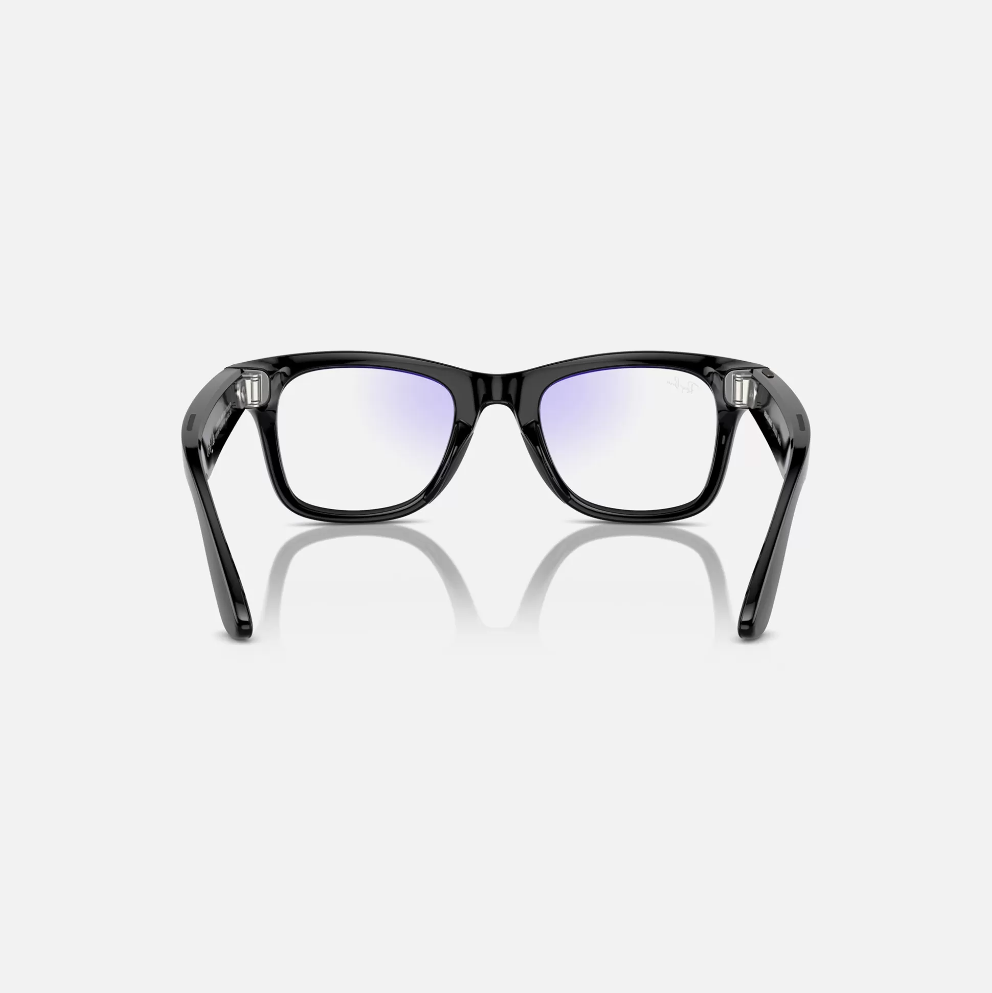 Outlet Ray Ban meta wayfarer Shiny Black Clear