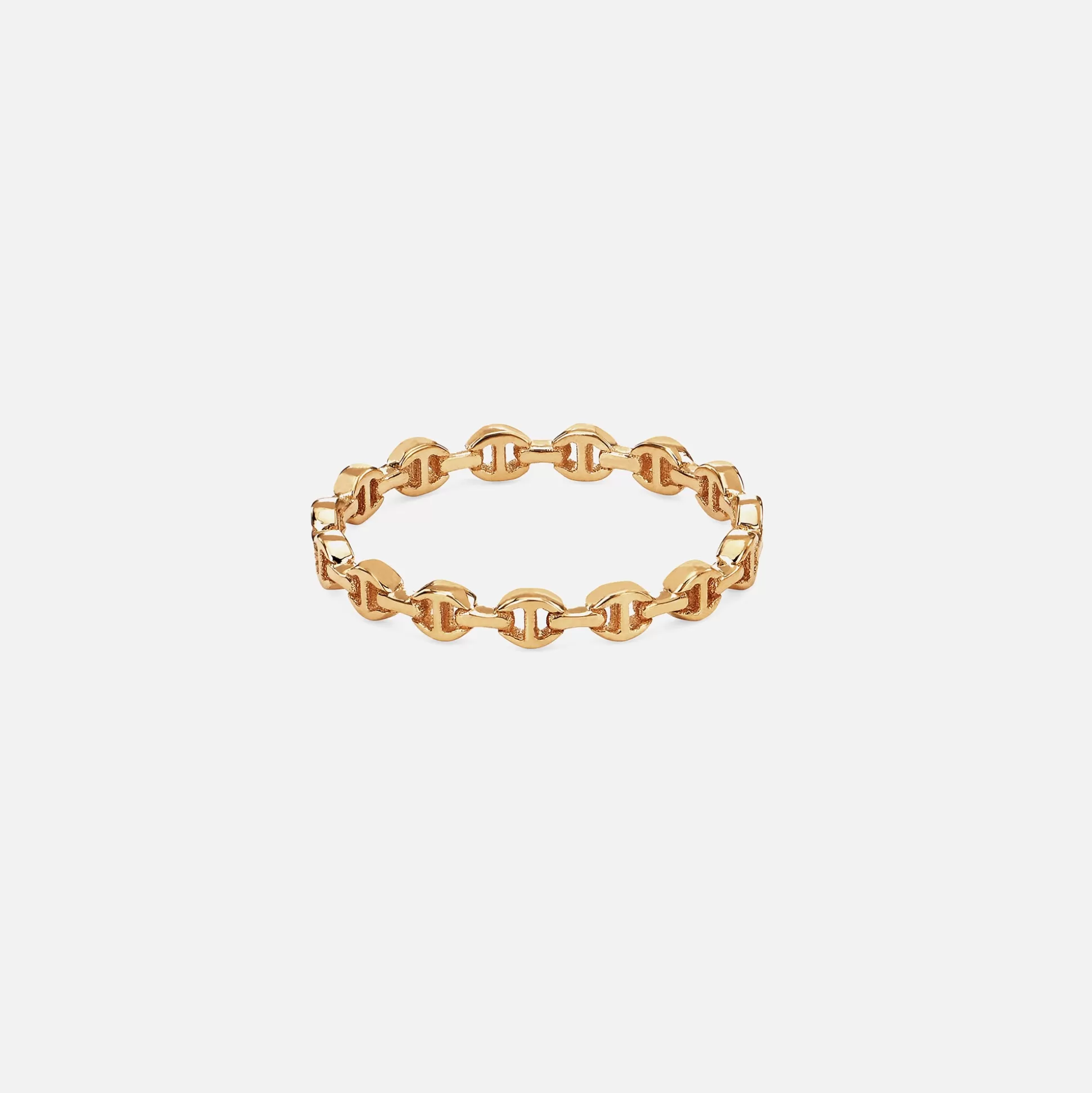 Outlet Hoorsenbuhs micro dame i tri-link ring Yellow Gold