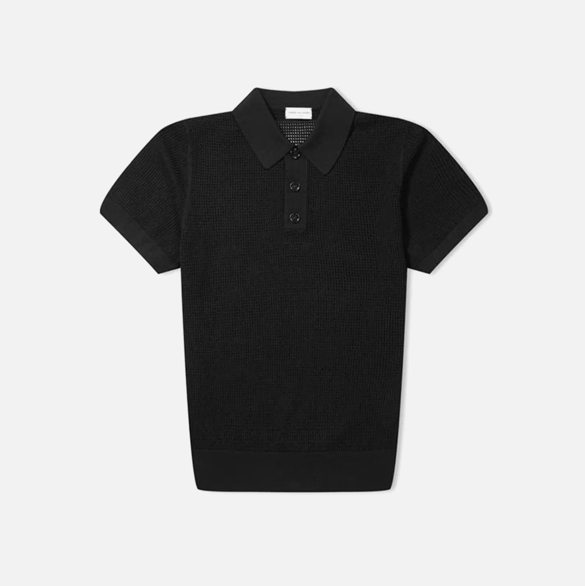 Shop Dries Van Noten mindo polo Black