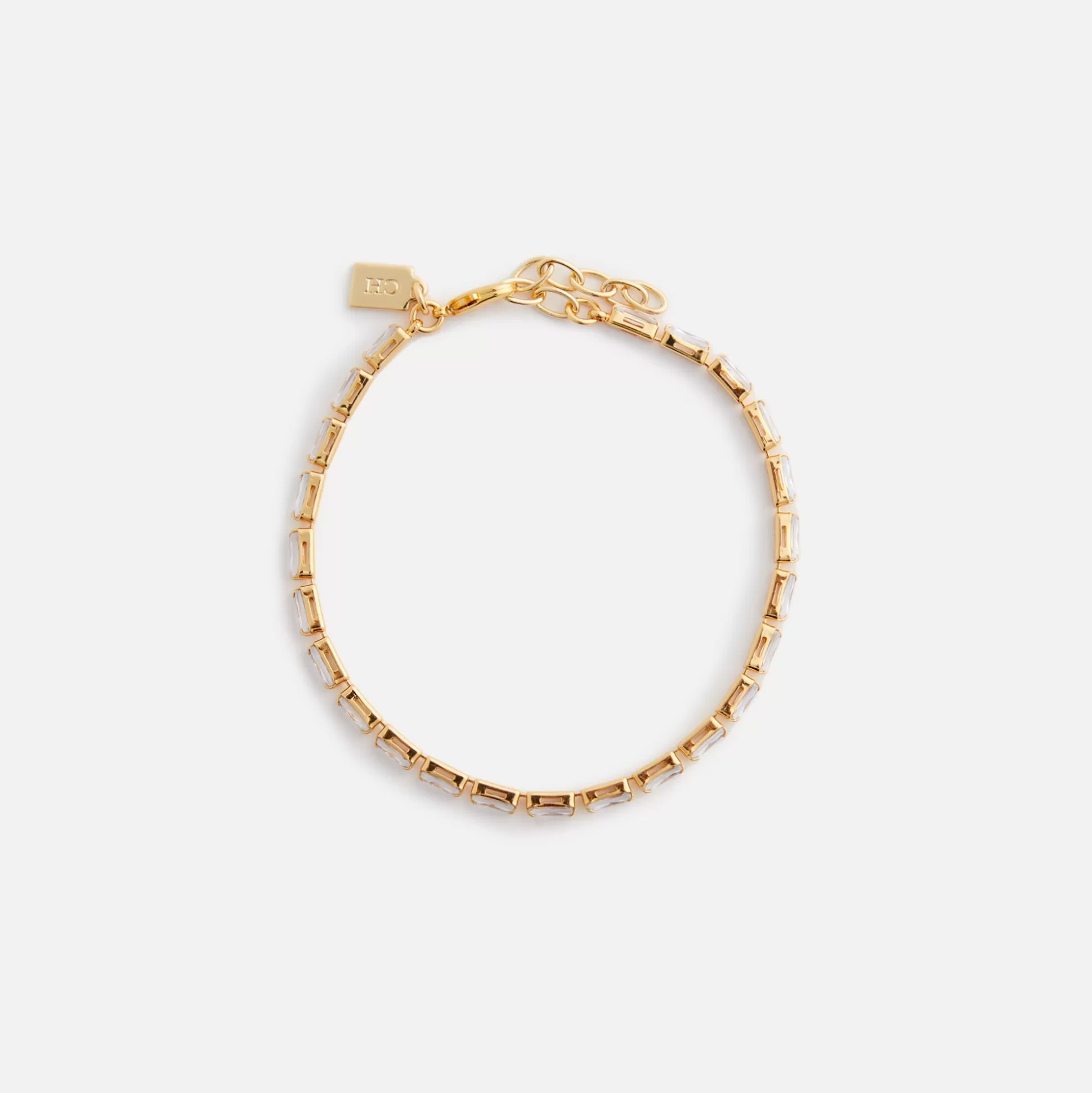 Online Crystal Haze mini baguette bracelet Clear