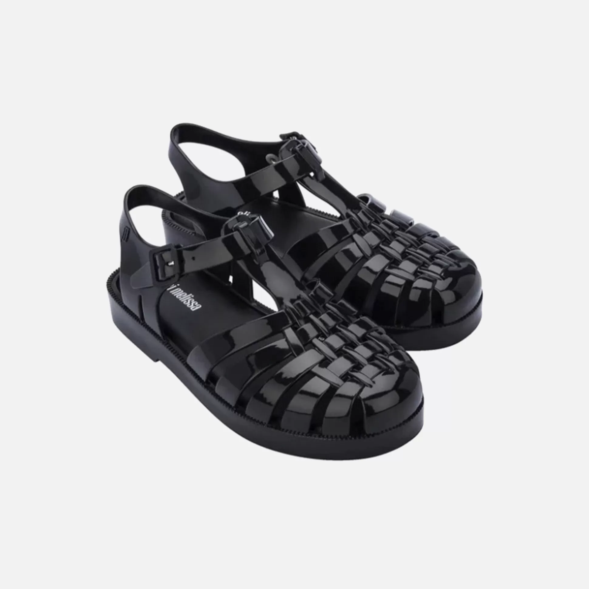 Shop Melissa mini kids possession sandal Black