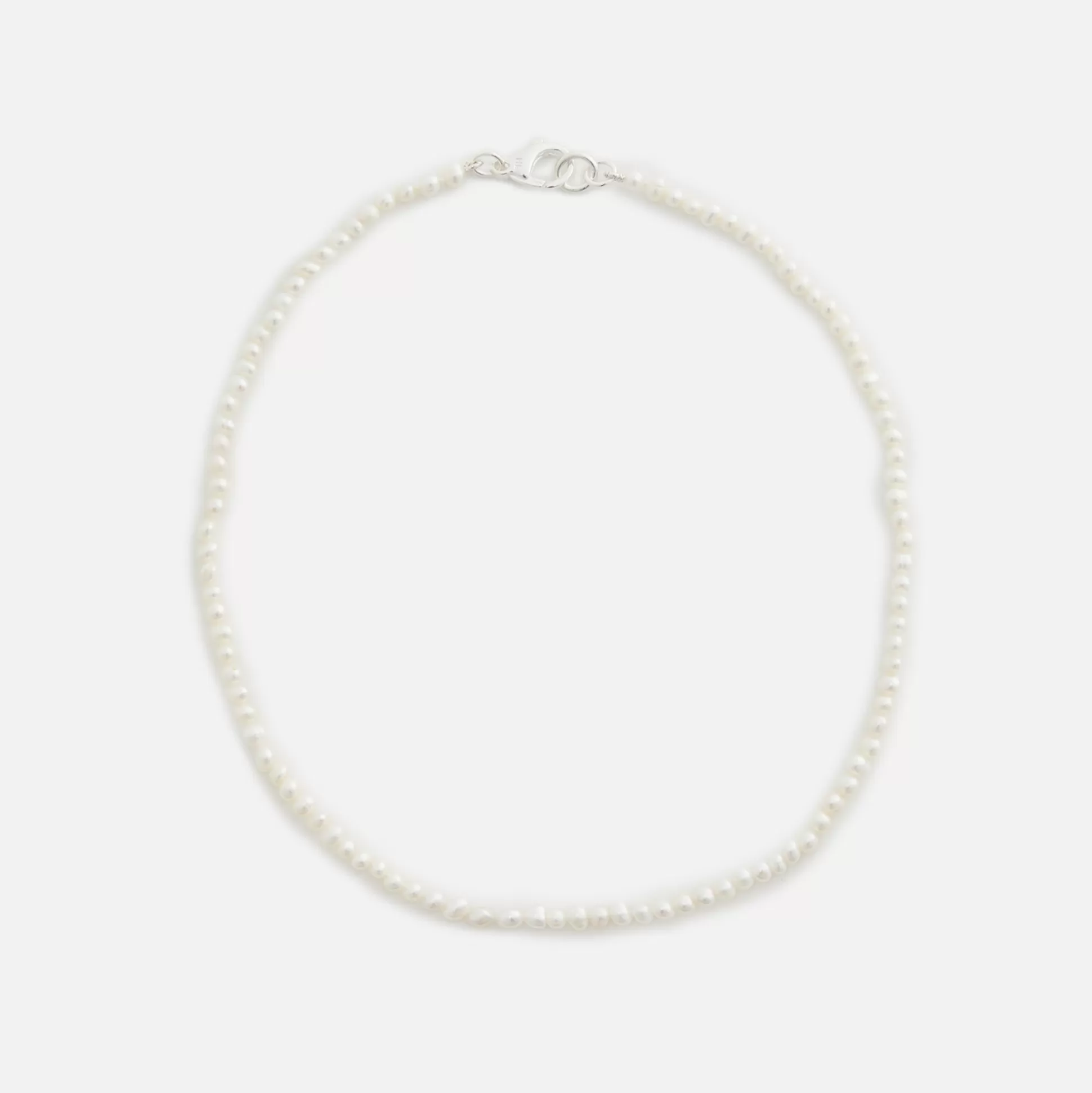 Online Hatton Labs mini pearl chain sterling sliver White