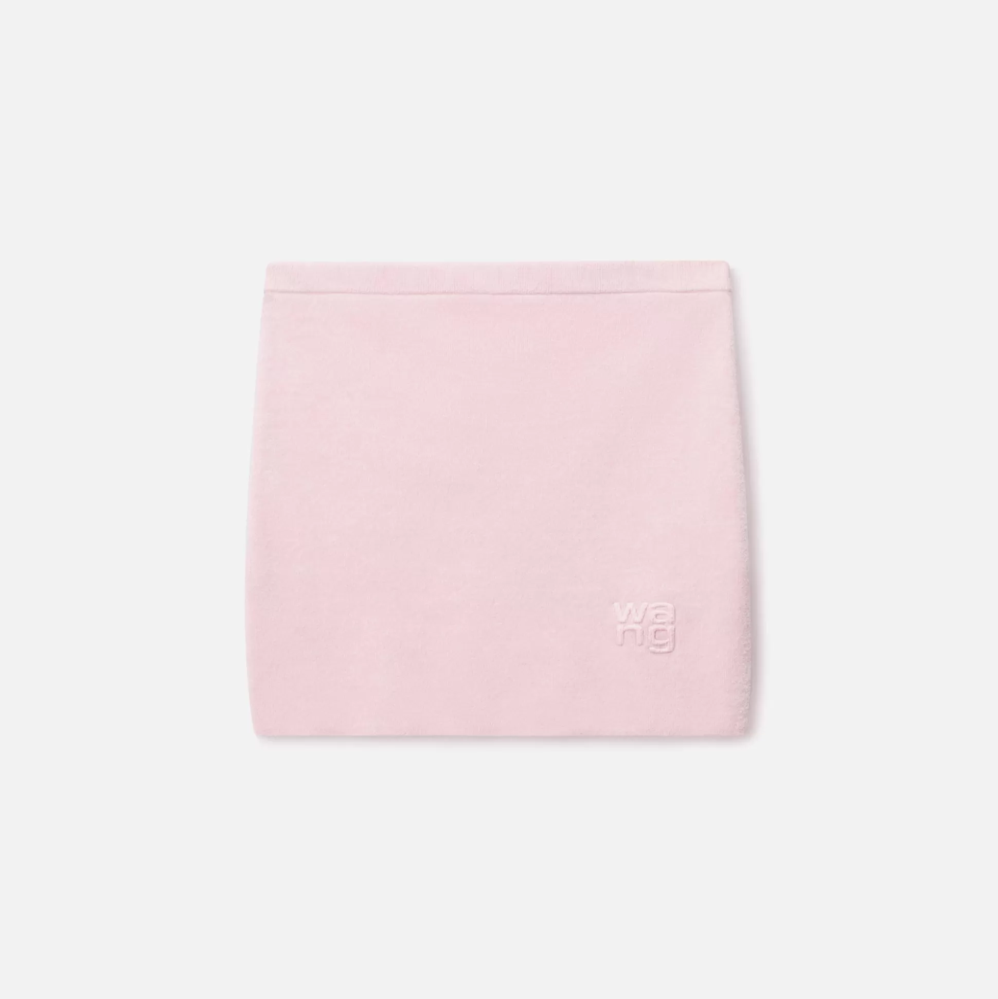 Flash Sale T by Alexander Wang mini skirt with embossed logo Light Pink