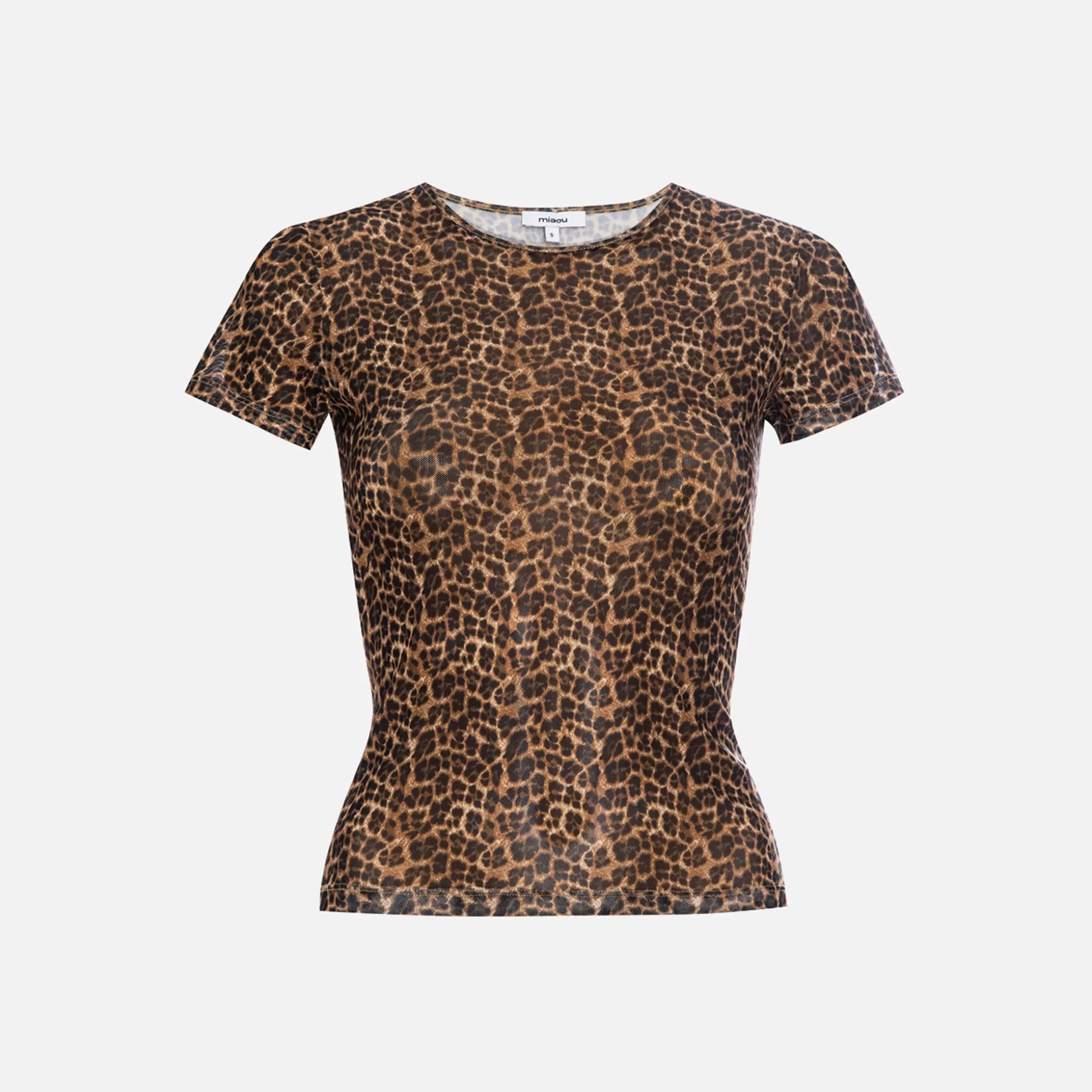 Shop Miaou mini tee Leopard