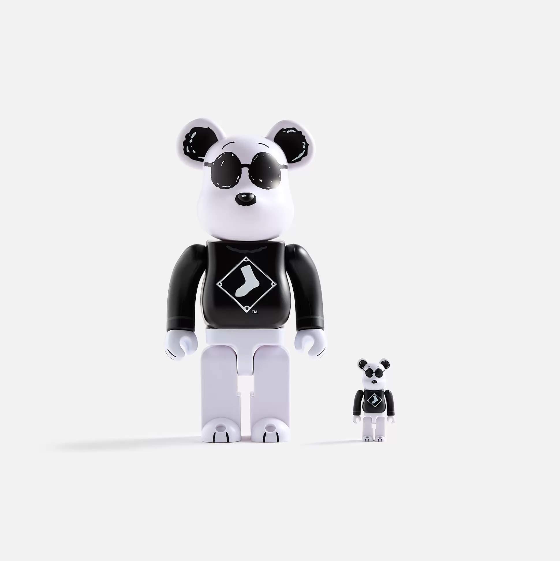 Fashion Medicom Toy mlb x peanuts be@rbrick snoopy (white sox) 100% & 400%