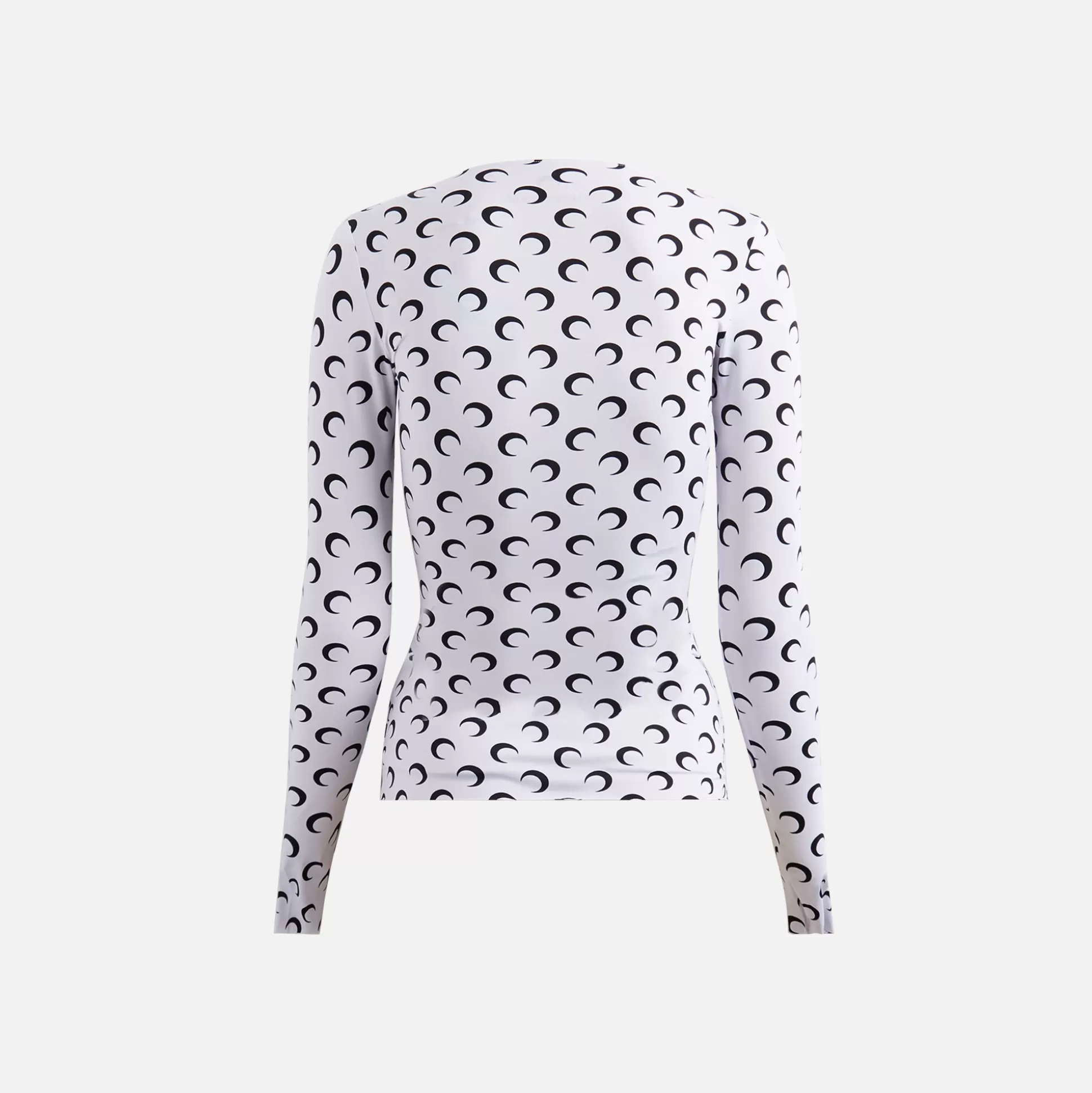 Best Sale MARINE SERRE moon printed jersey second skin top White