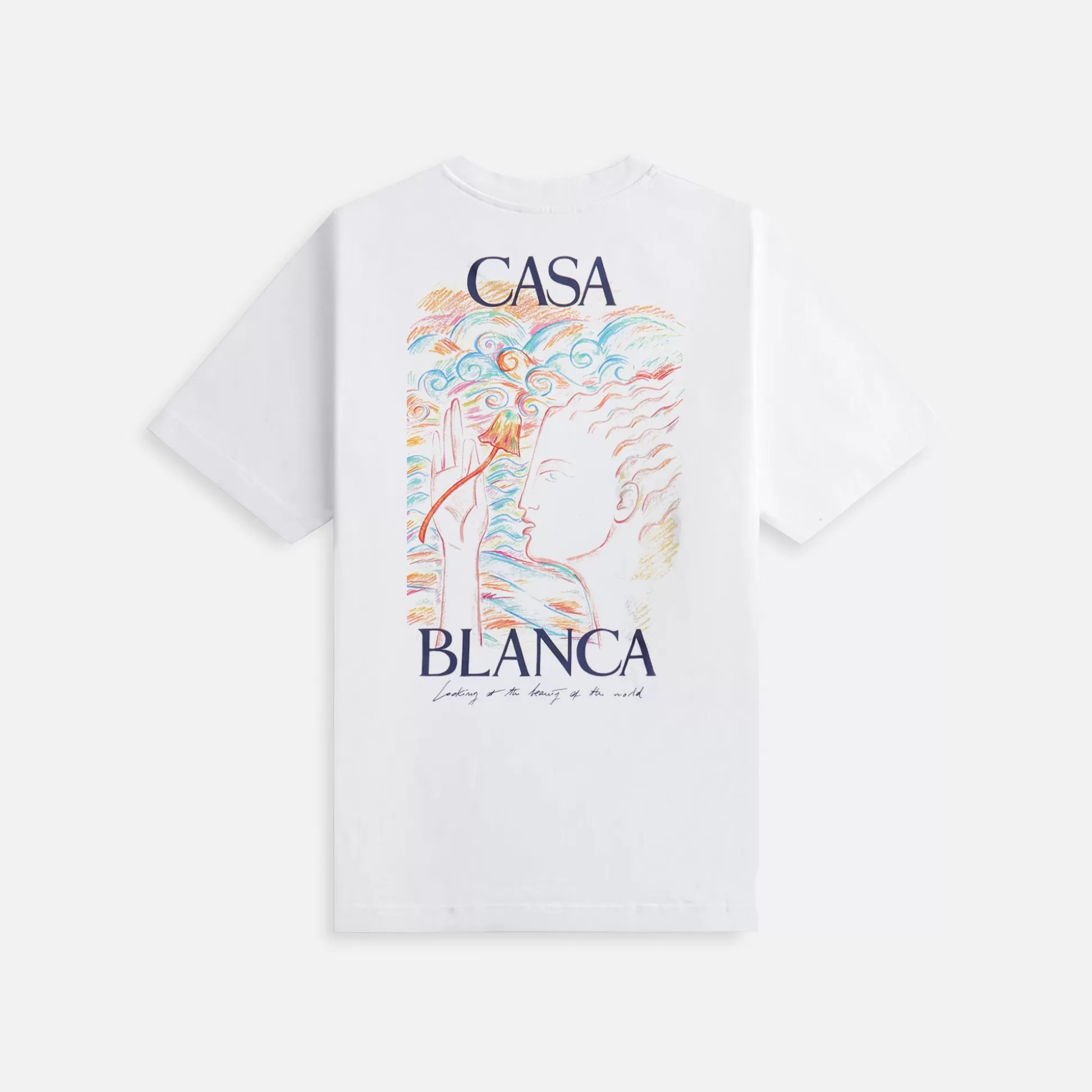 Cheap Casablanca mushroom goddess printed tee White