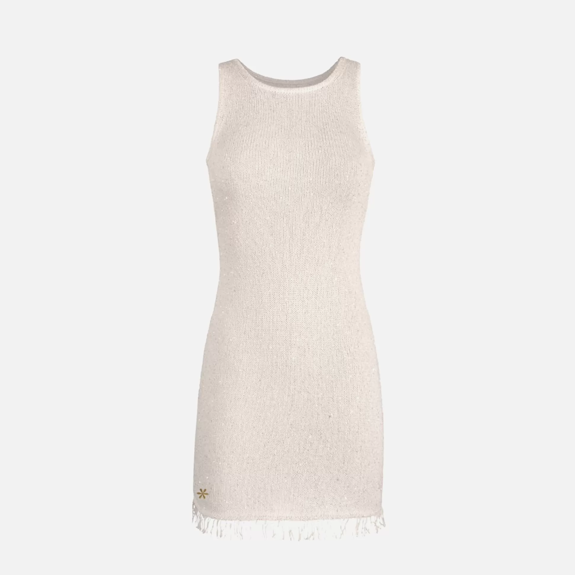 Outlet Asta Resort natalia mini dress Ivory Sequin