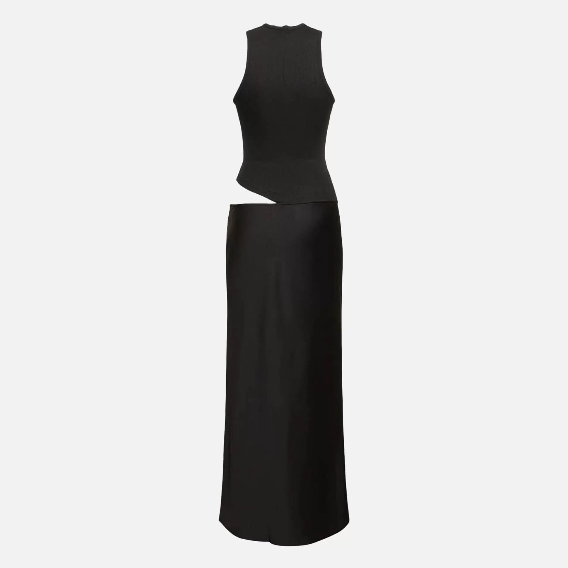 Online Christopher Esber open twist satin tank dress Black