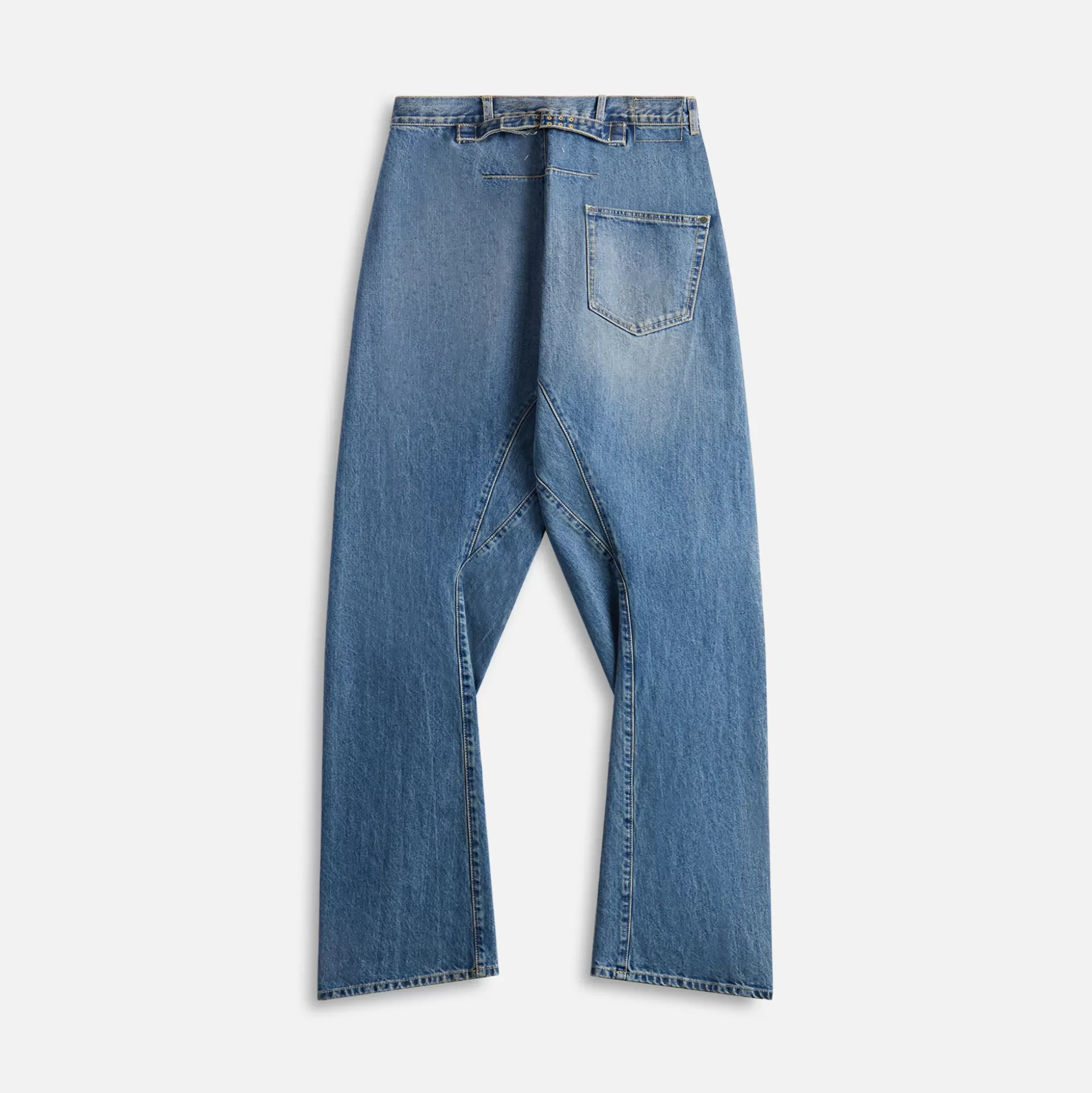 Flash Sale Maison Margiela 5-pocket 14 oz origin denim diagonal seam jeans Blue