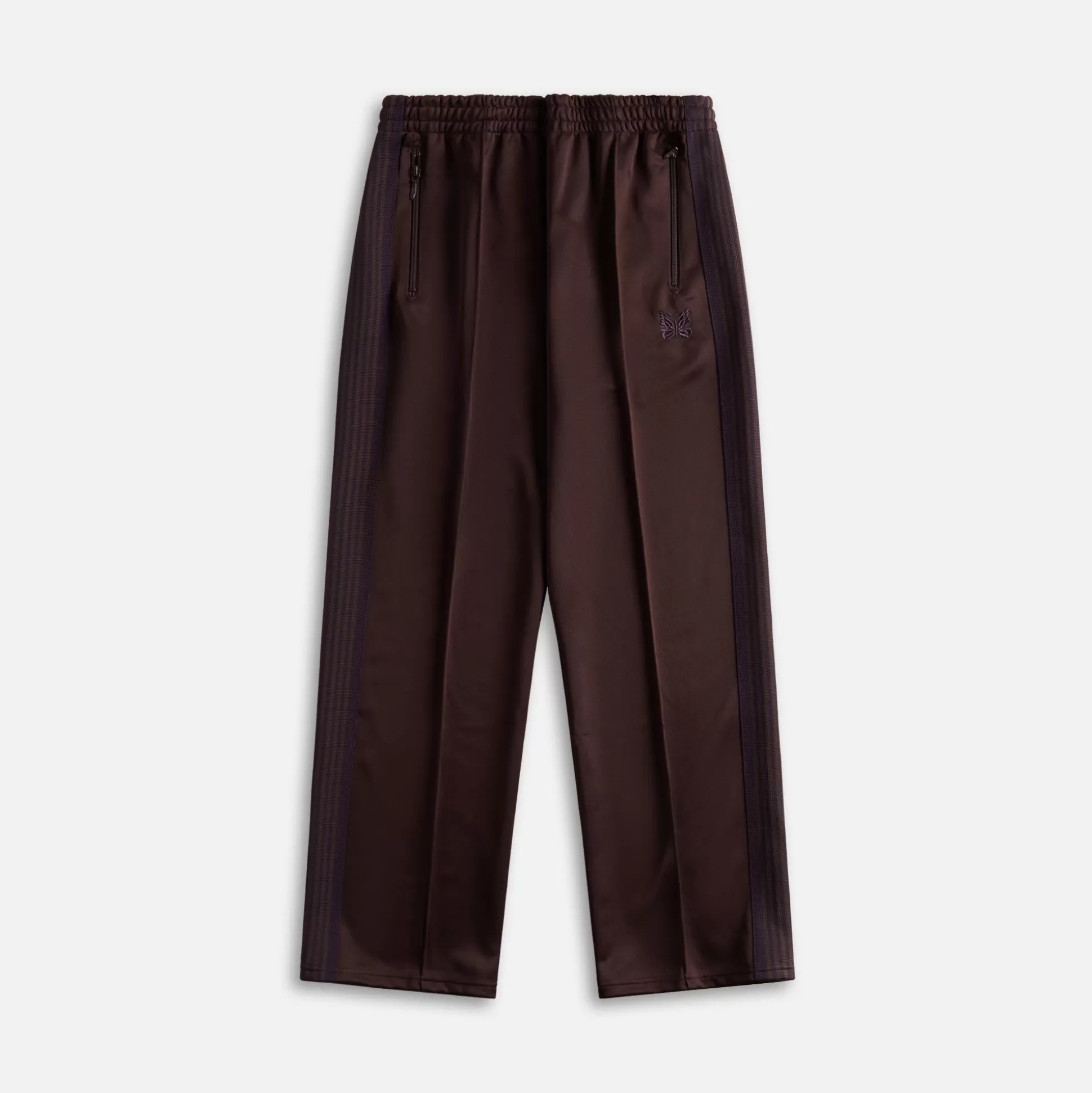 New Needles poly smooth track pant Dark Brown