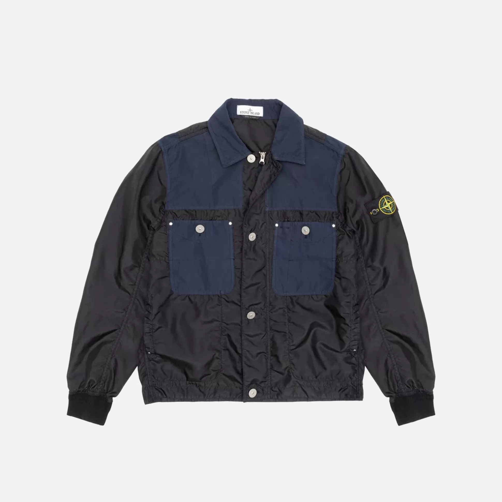 New Stone Island polyester tela david light-tc jacket Navy Blue