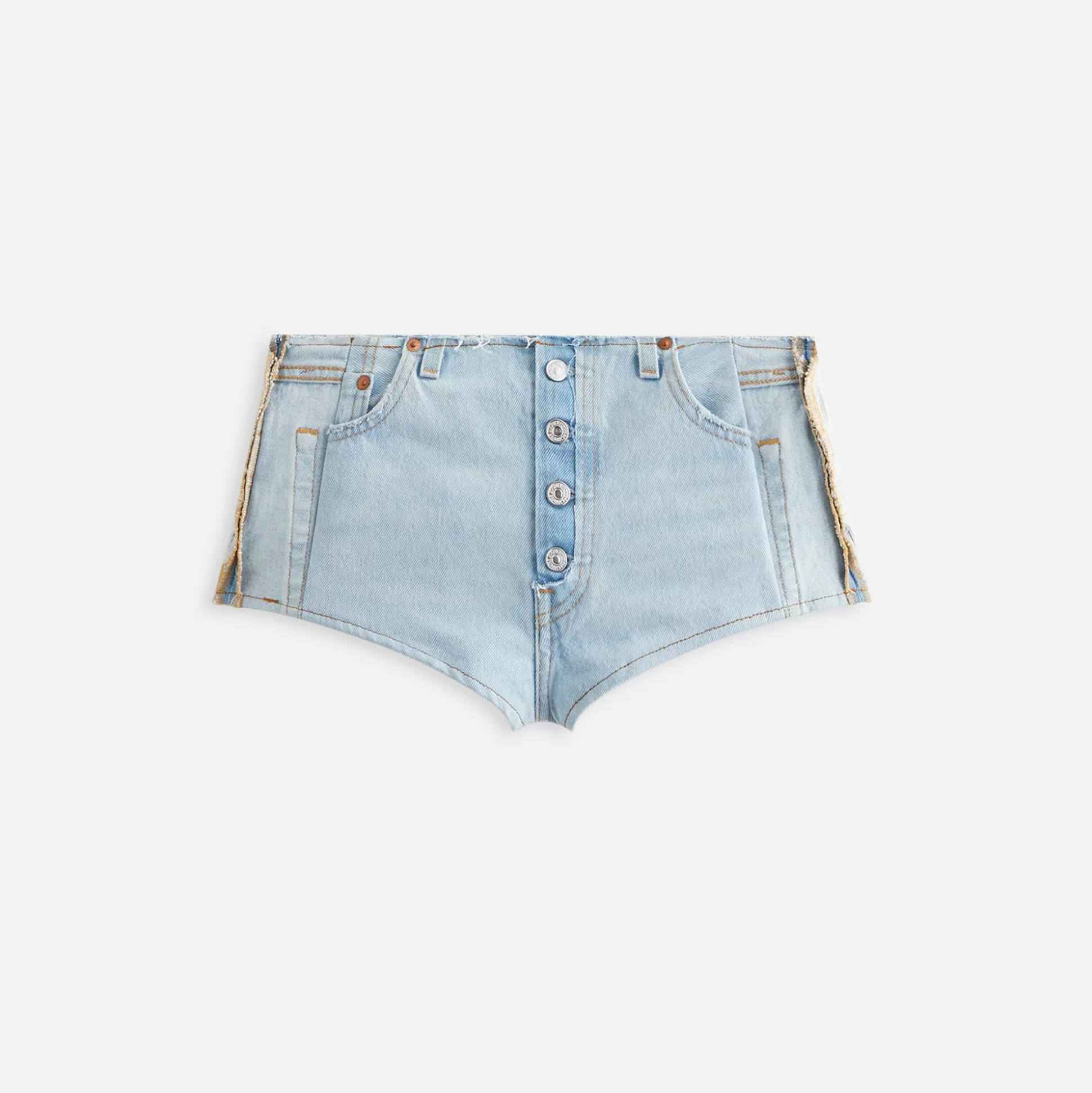 Discount Sami Miro Vintage porterhouse raw waist hot short Vintage Blue