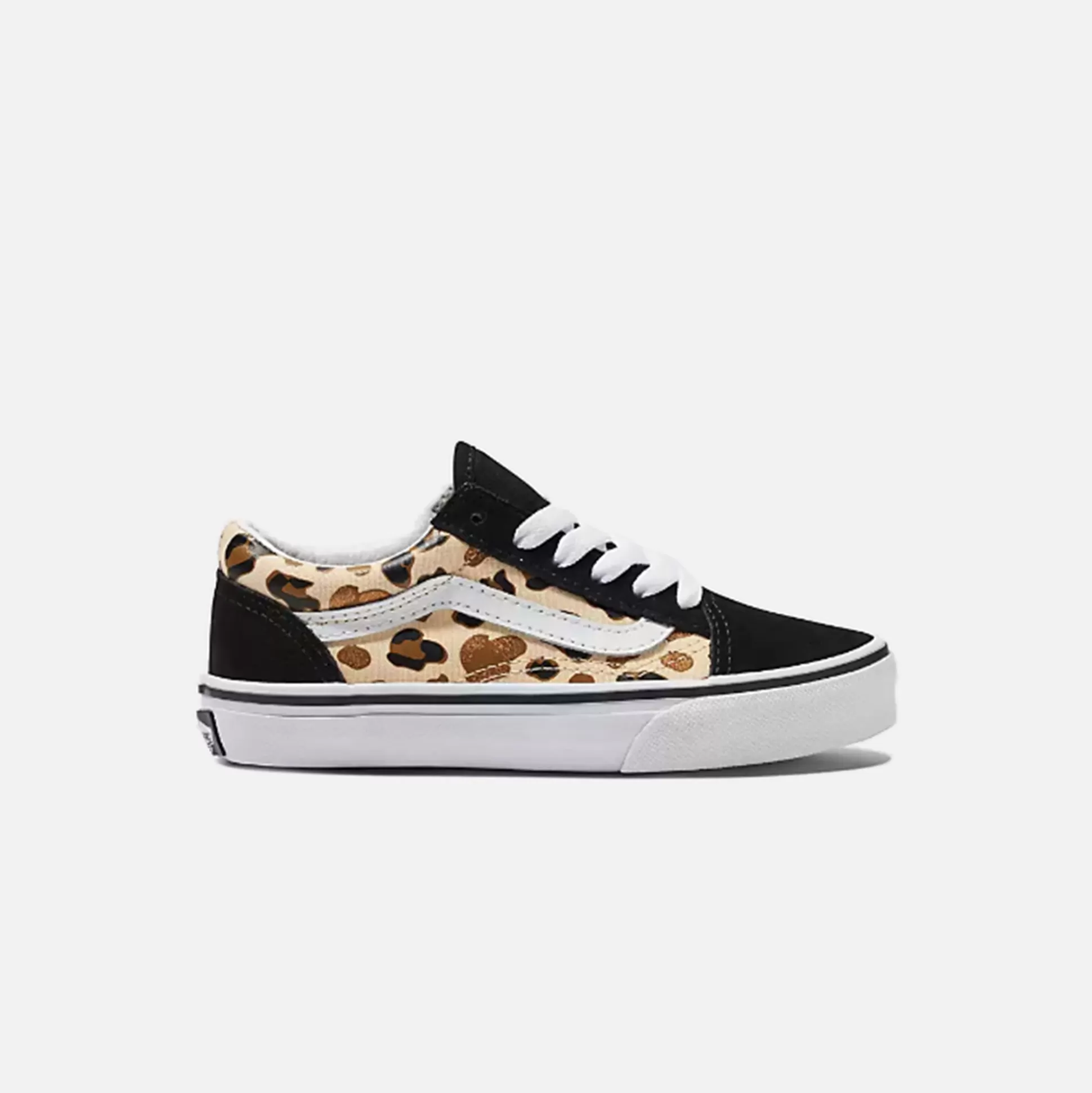 Hot VANS ps old skool leopard glitter