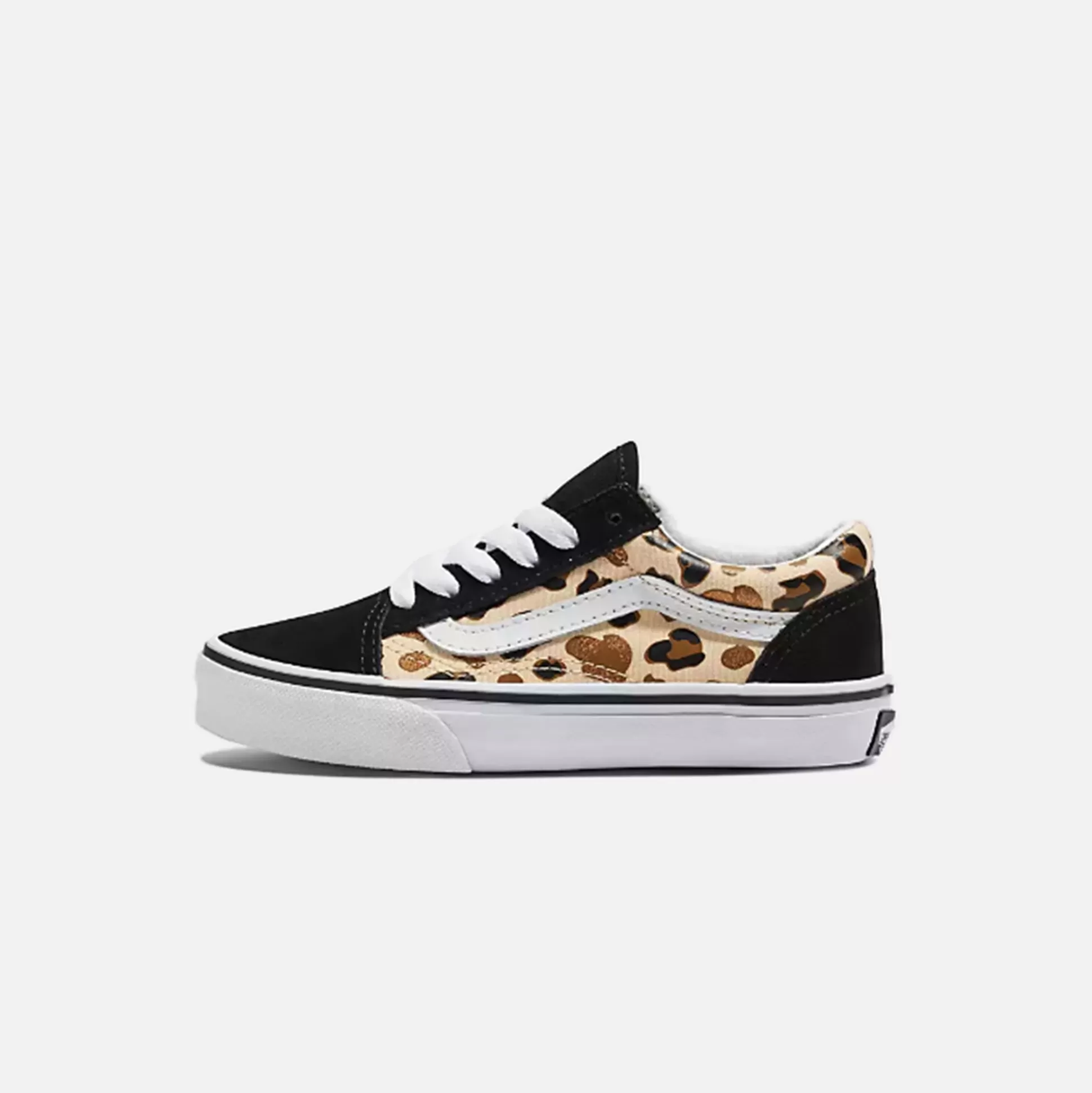 Hot VANS ps old skool leopard glitter