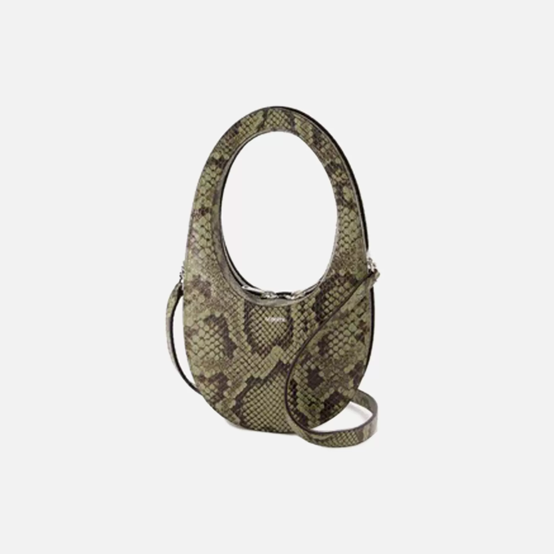 Hot Coperni python printed swipe bag Green