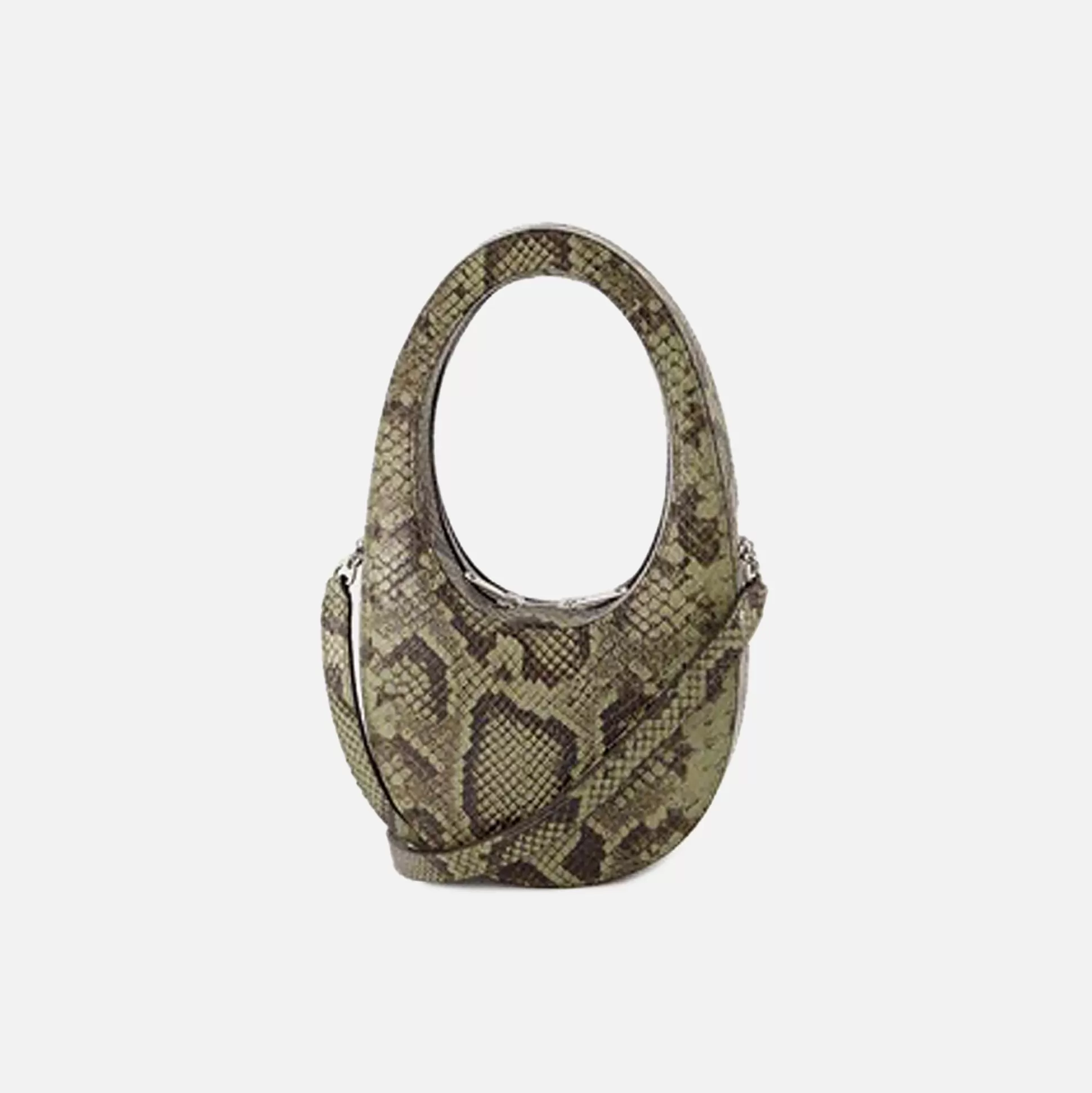 Hot Coperni python printed swipe bag Green