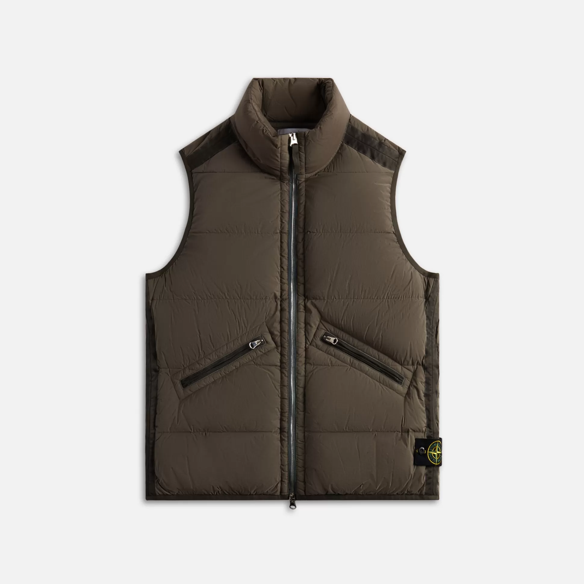 New Stone Island real down vest Walnut