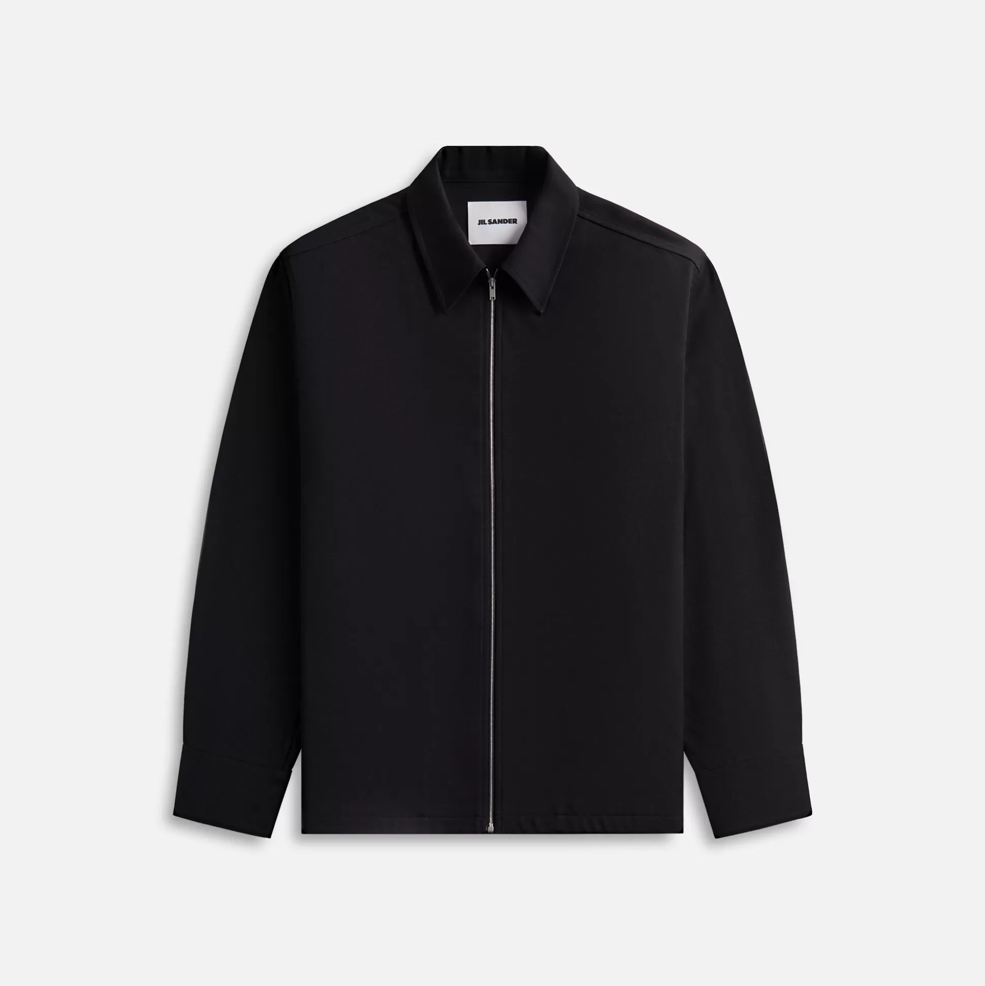 Best Sale Jil Sander recycled polyester gabardine zip jacket Black