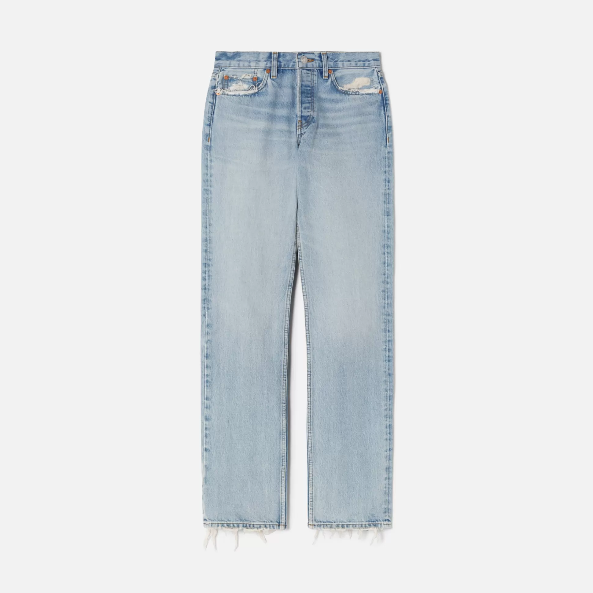 Outlet ReDone re/done easy straight jean Ripped Tide