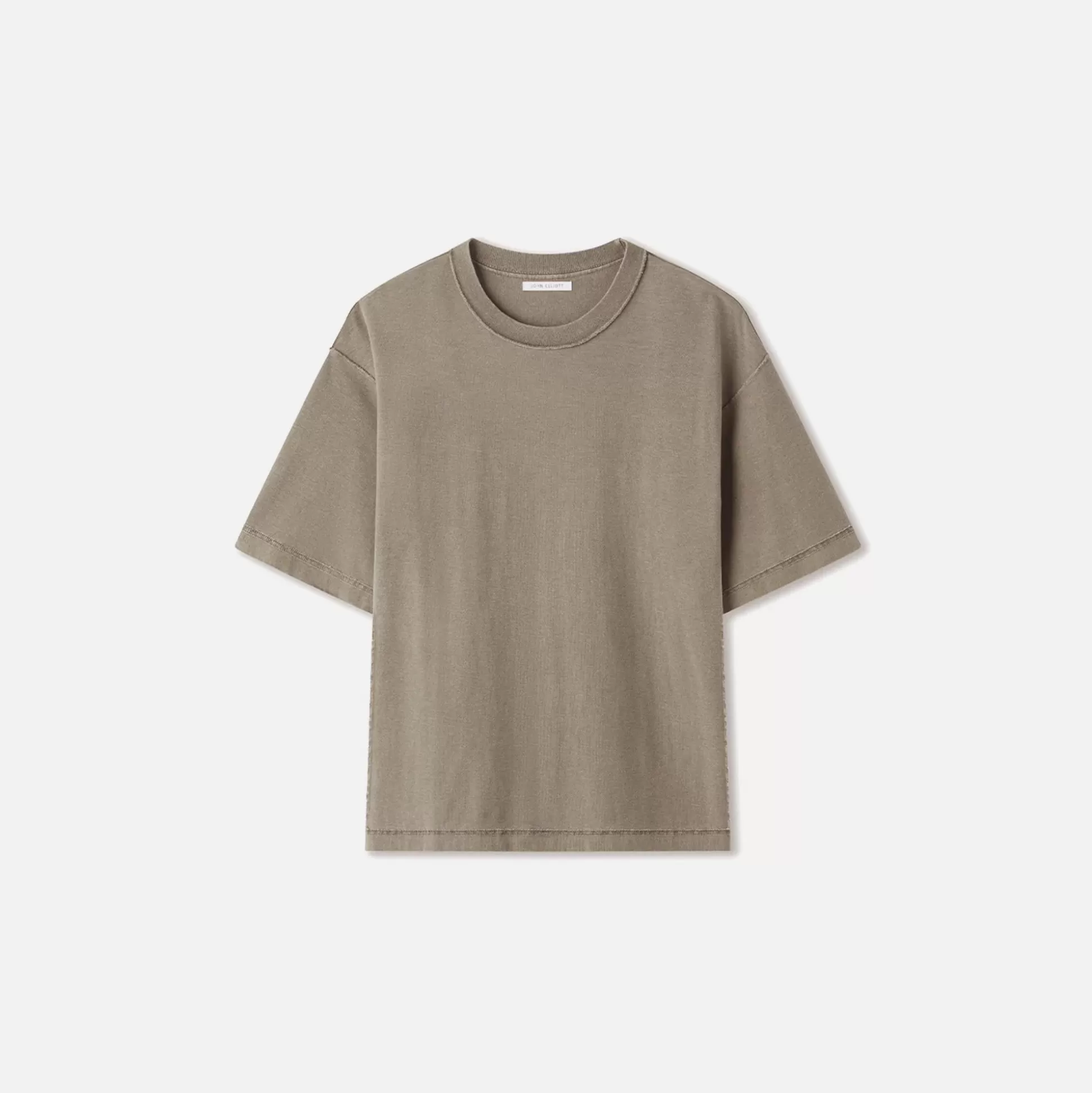 Fashion John Elliott reverse cropped tee Washed Oak