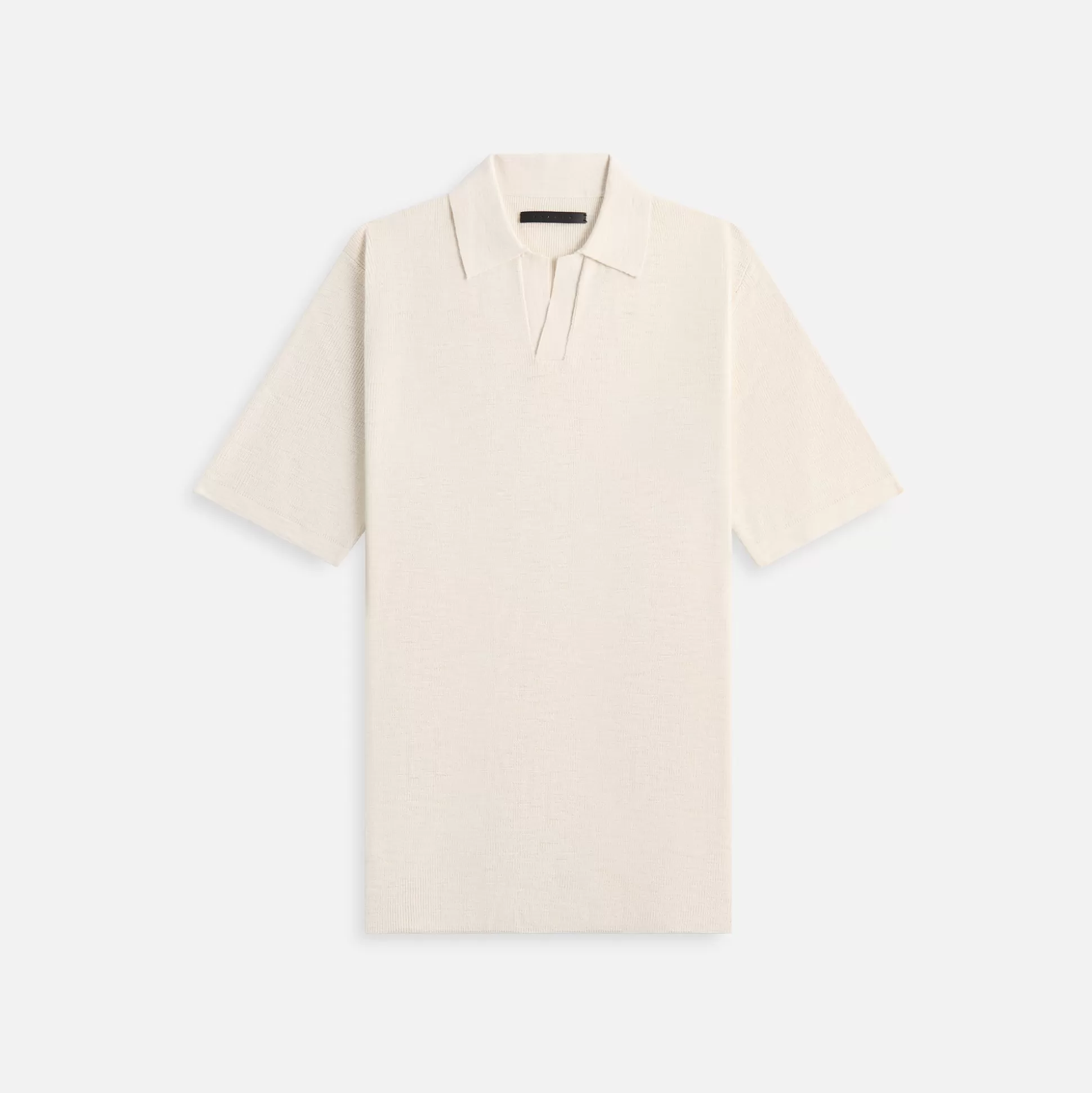 Shop Stampd ribbed knit polo Fog