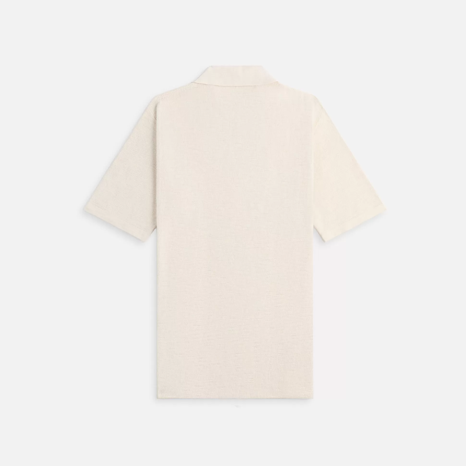 Shop Stampd ribbed knit polo Fog