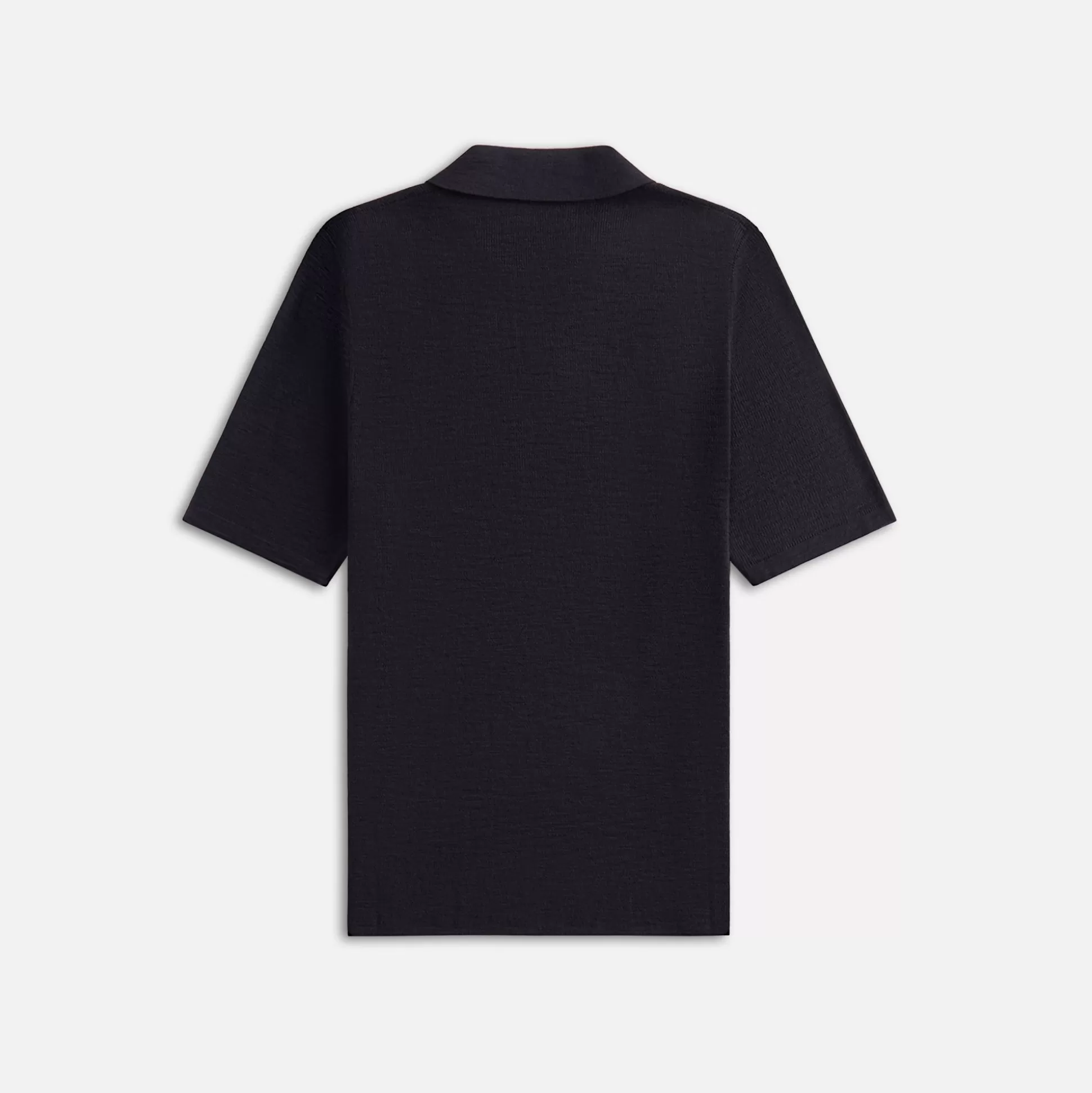 Cheap Stampd ribbed knit polo Black