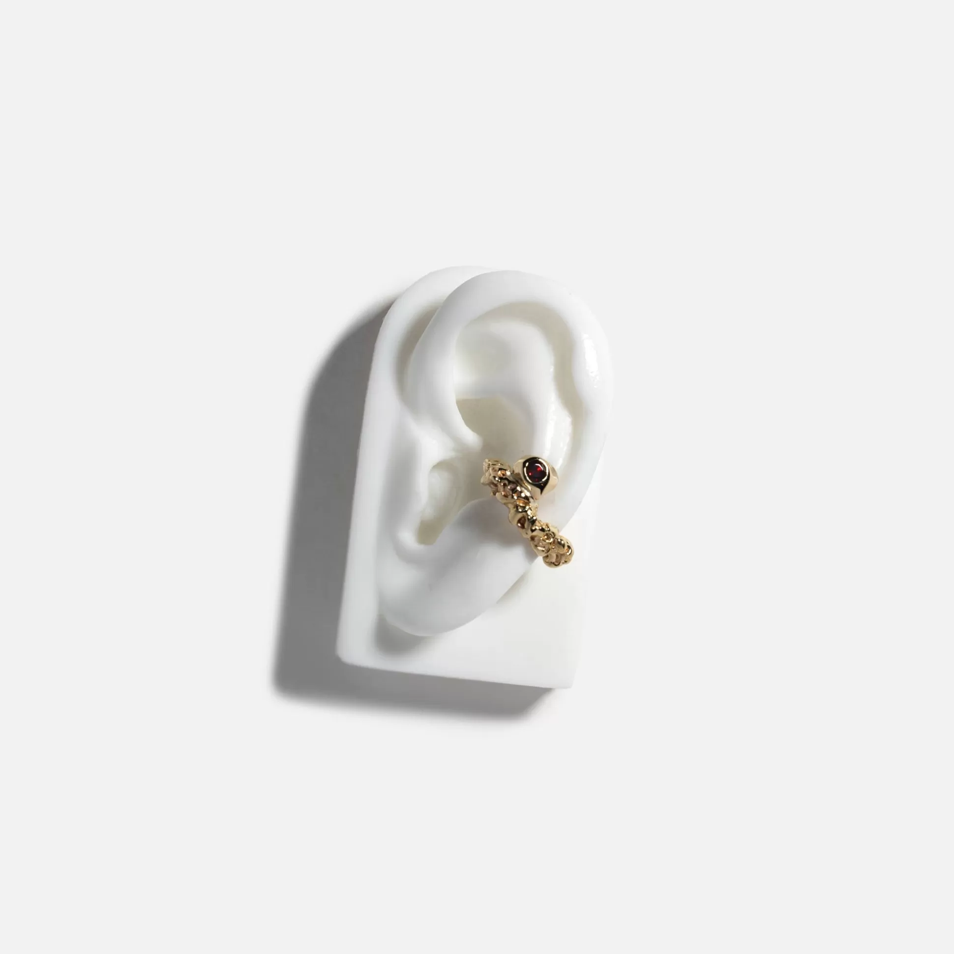 Shop Faris roca gem ear cuff Gold