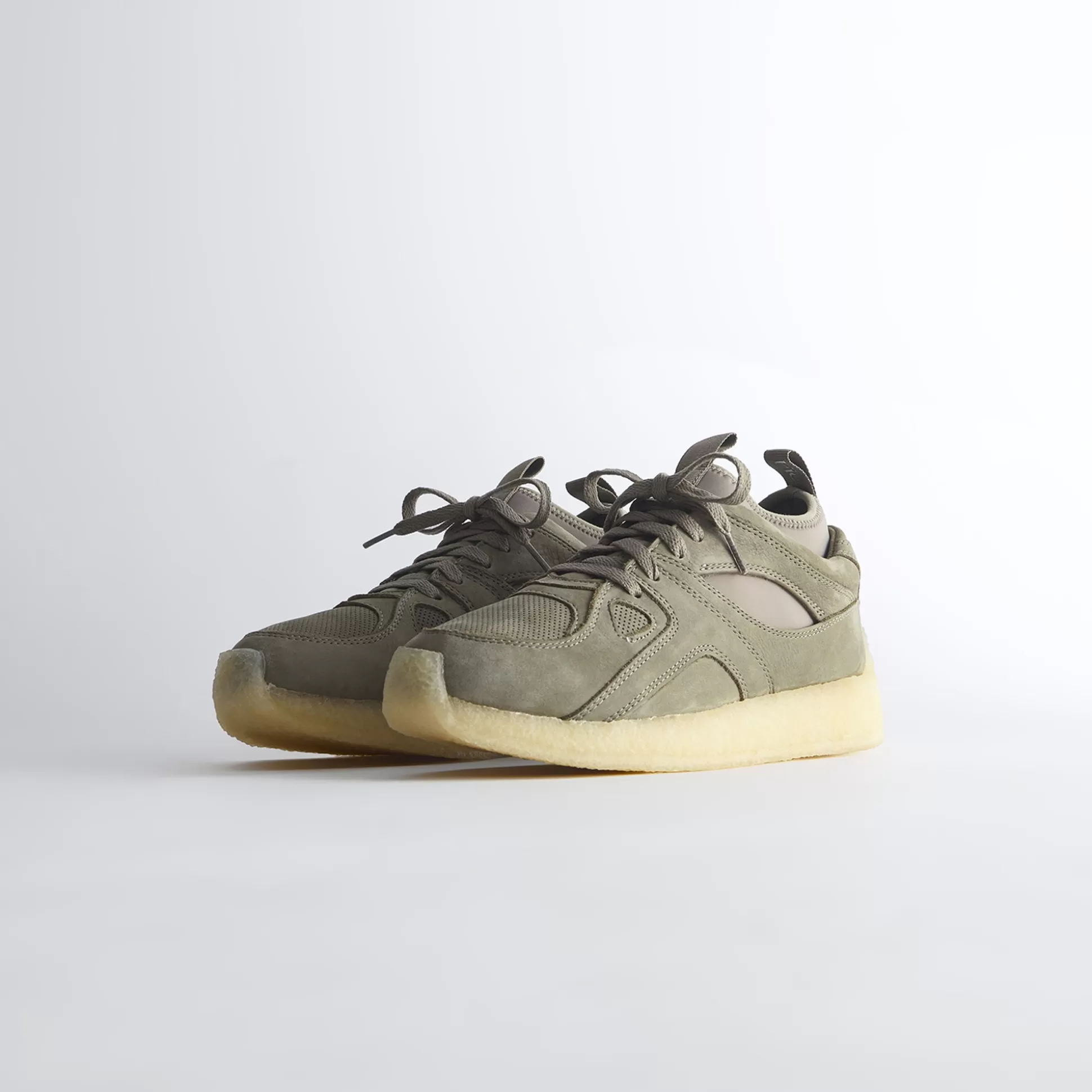 Cheap Kith Ronnie Fieg for Clarks Breacon Olive Nubuck