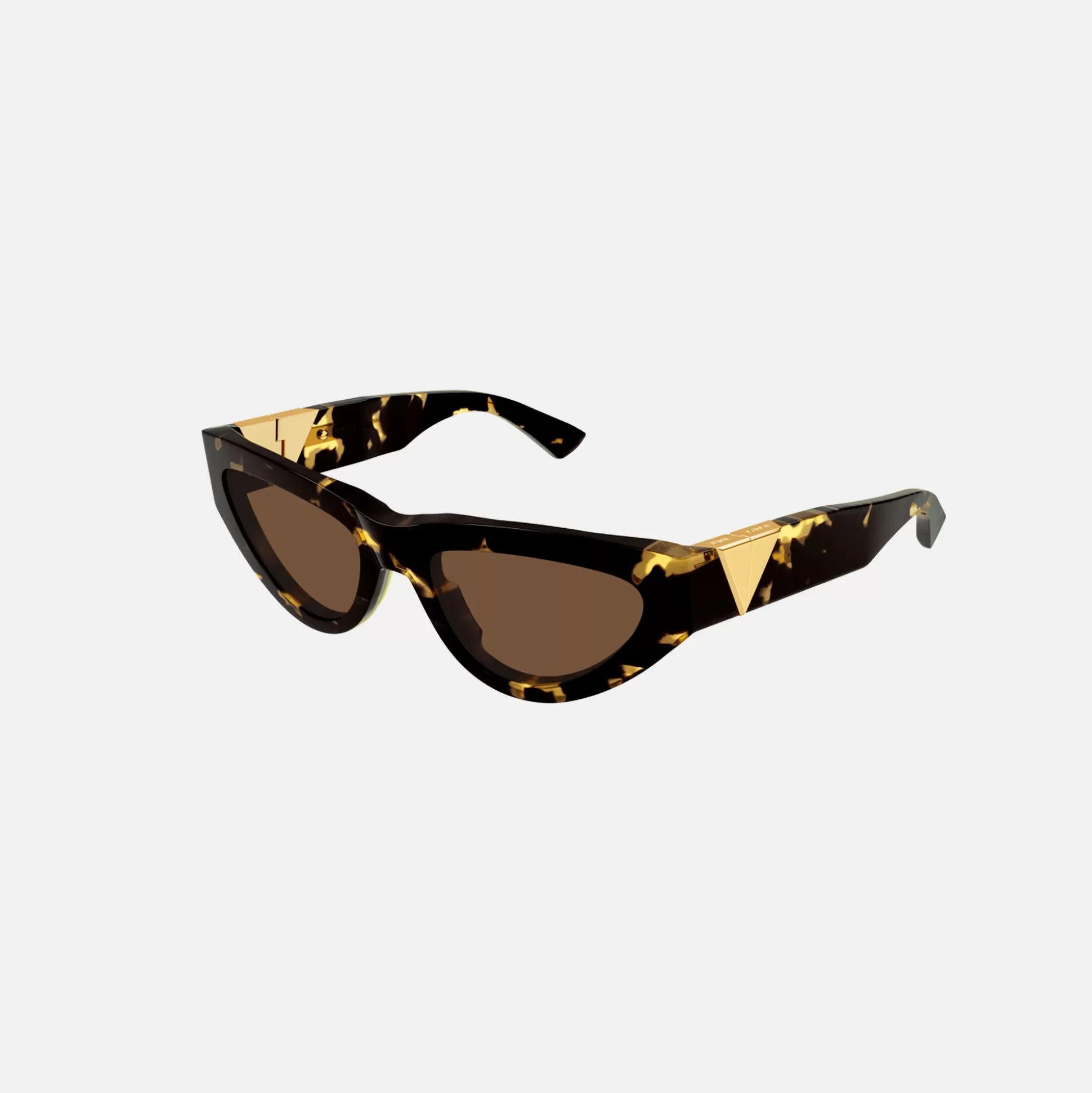 Online Bottega Veneta rounded acetate cat eye tortoise sunglasses Havana