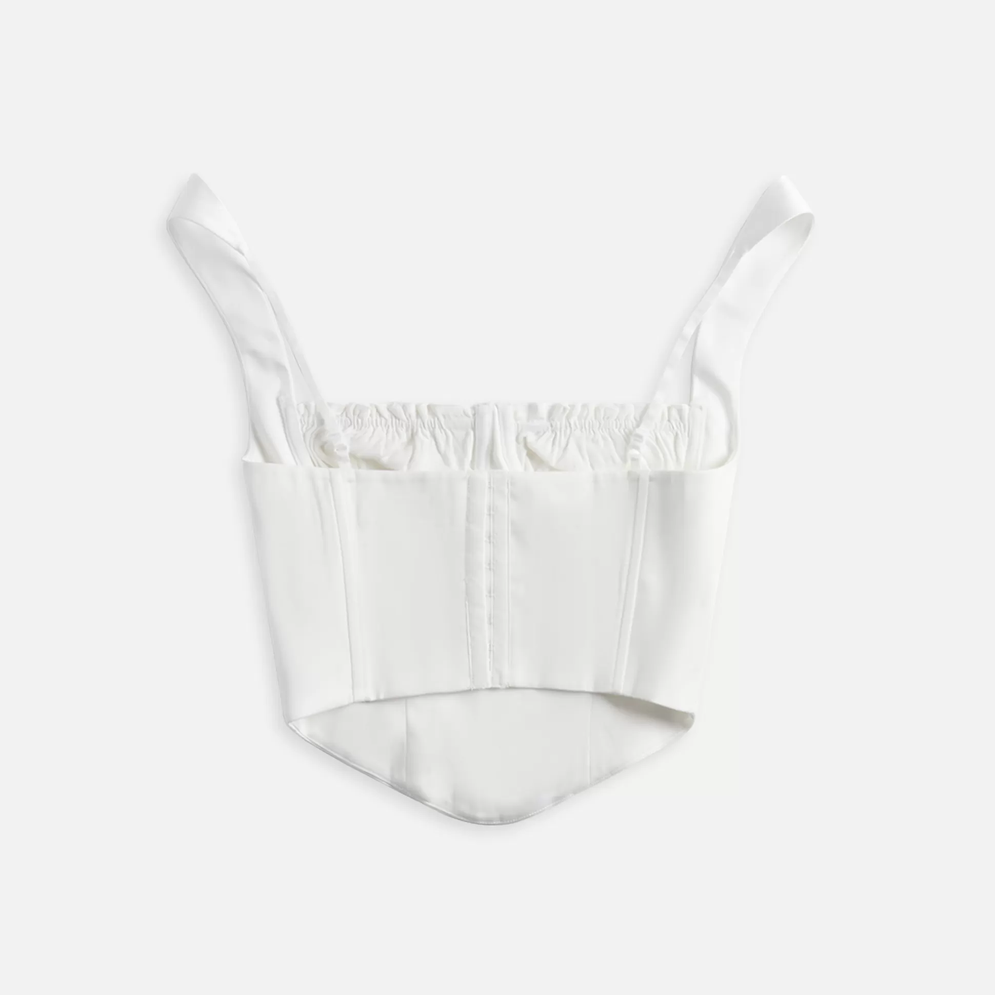 Hot GUIZIO ruched cup bustier top Ivory