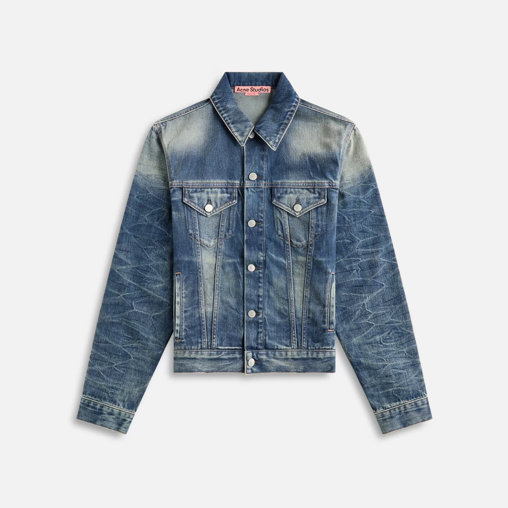 Store Acne Studios rye broadway denim jacket Mid Blue