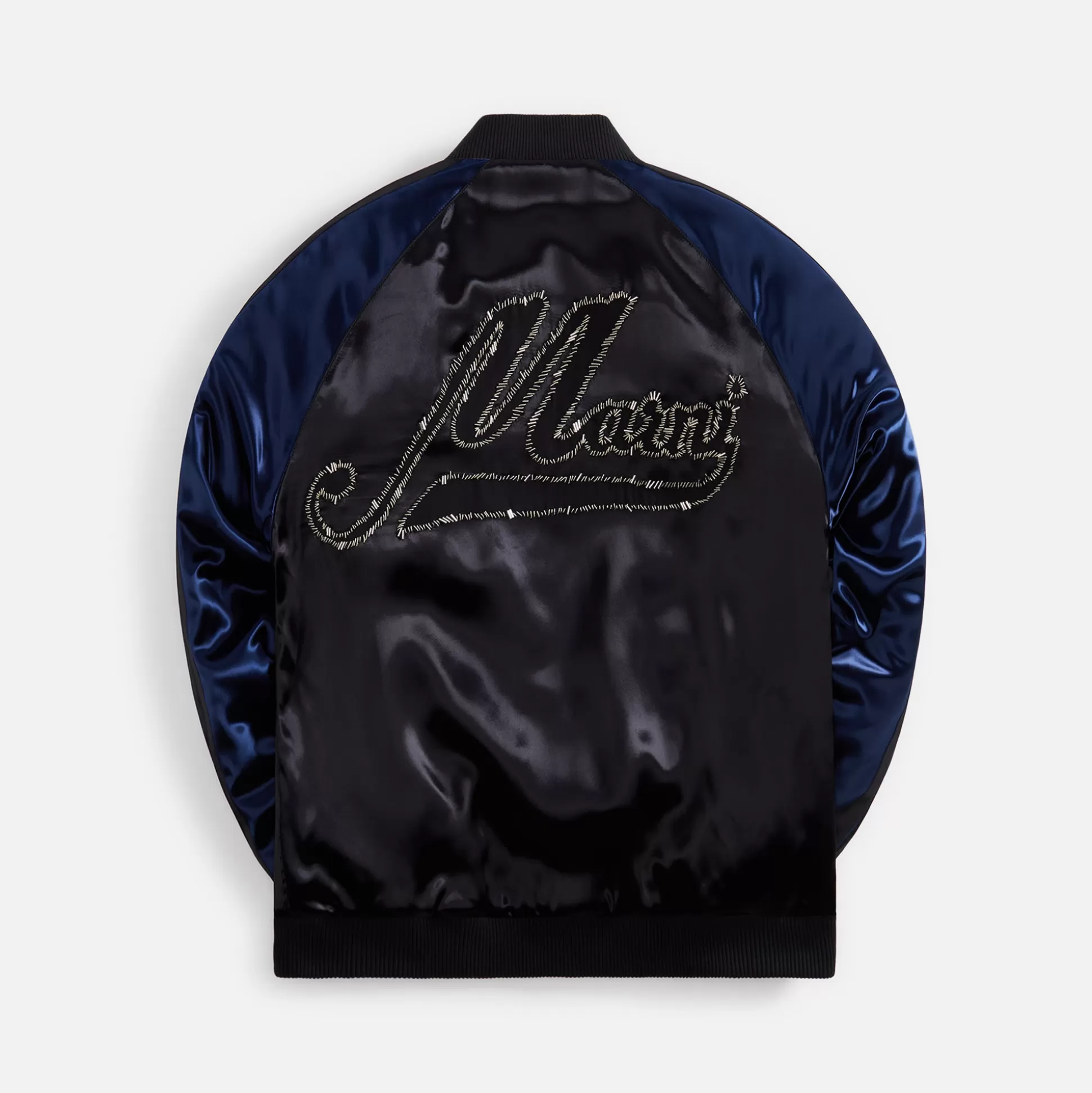 Clearance Marni satin bomber with beaded logo Black