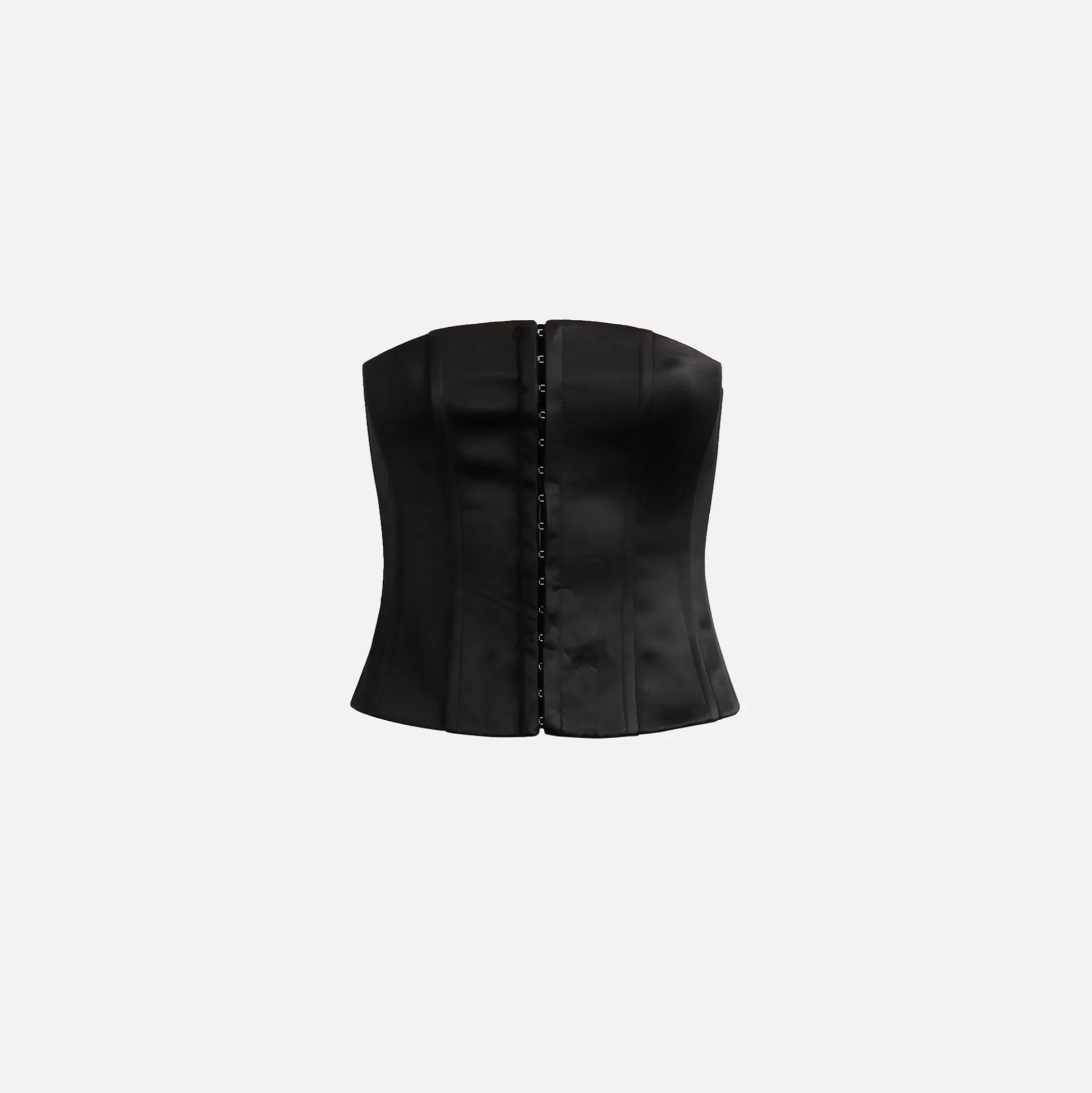 Sale GUIZIO satin corset Black