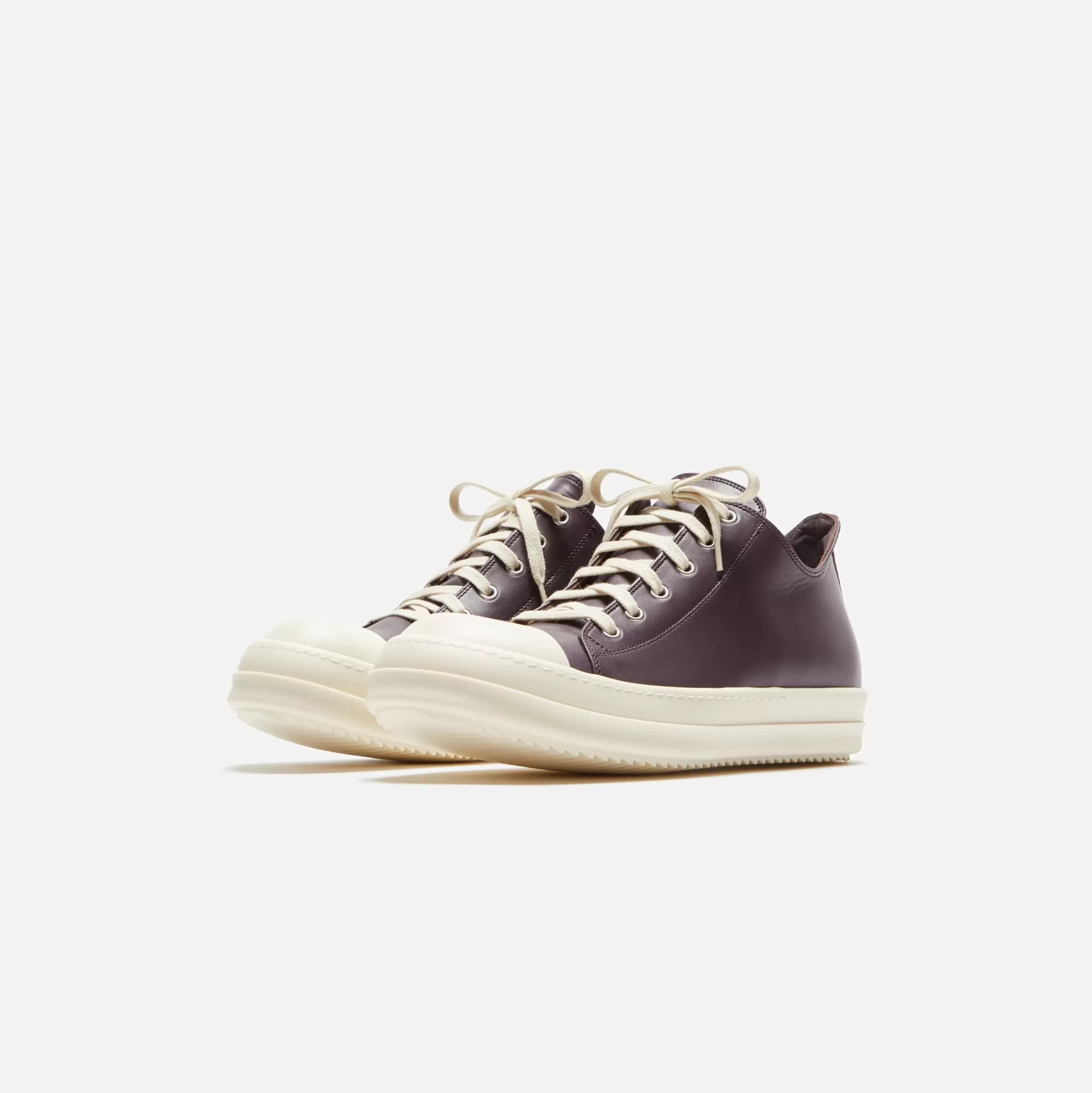 Clearance Rick Owens scarpe in pelle low sneakers