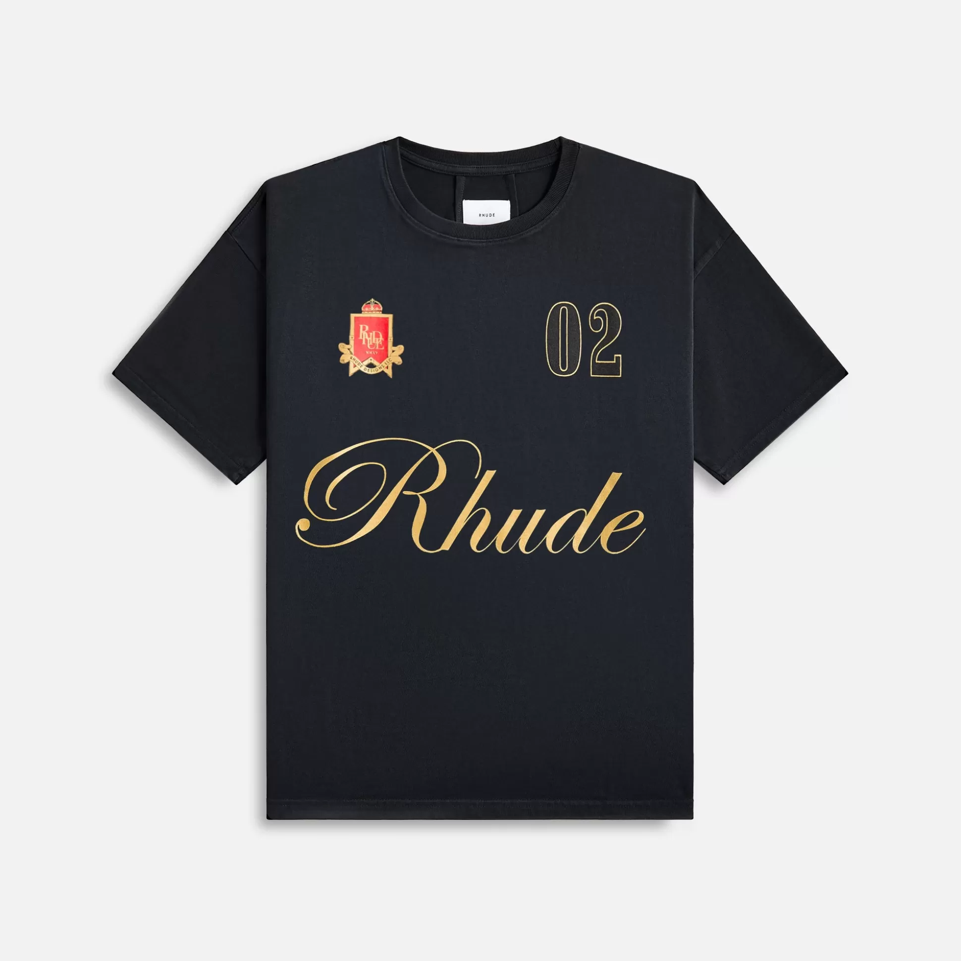New Rhude script tee Black